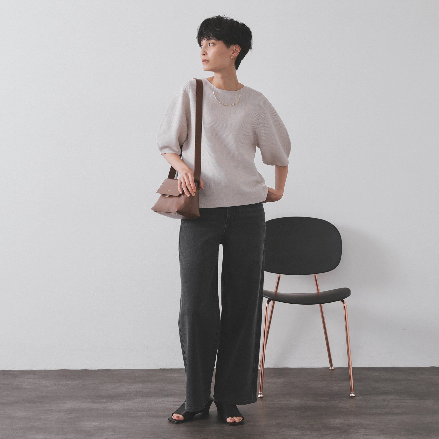 OPAQUE.CLIP「《SS-LLサイズ》ストレッチバギーデニム【洗濯機洗い可】」|デニム|