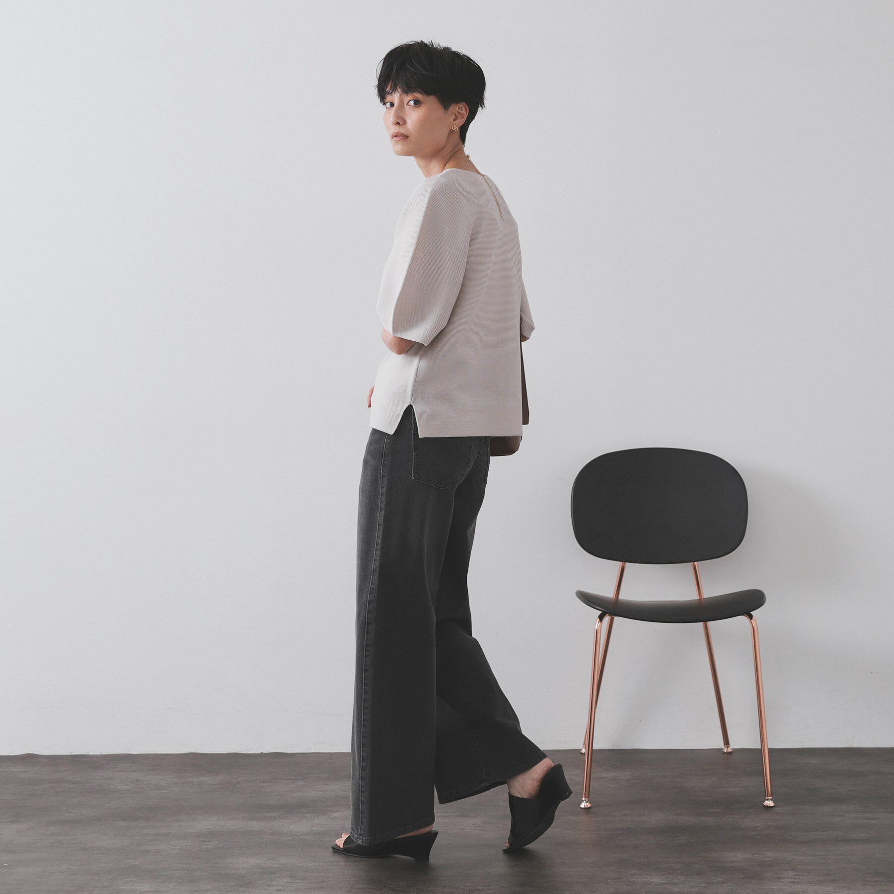 OPAQUE.CLIP「《SS-LLサイズ》ストレッチバギーデニム【洗濯機洗い可】」|デニム|