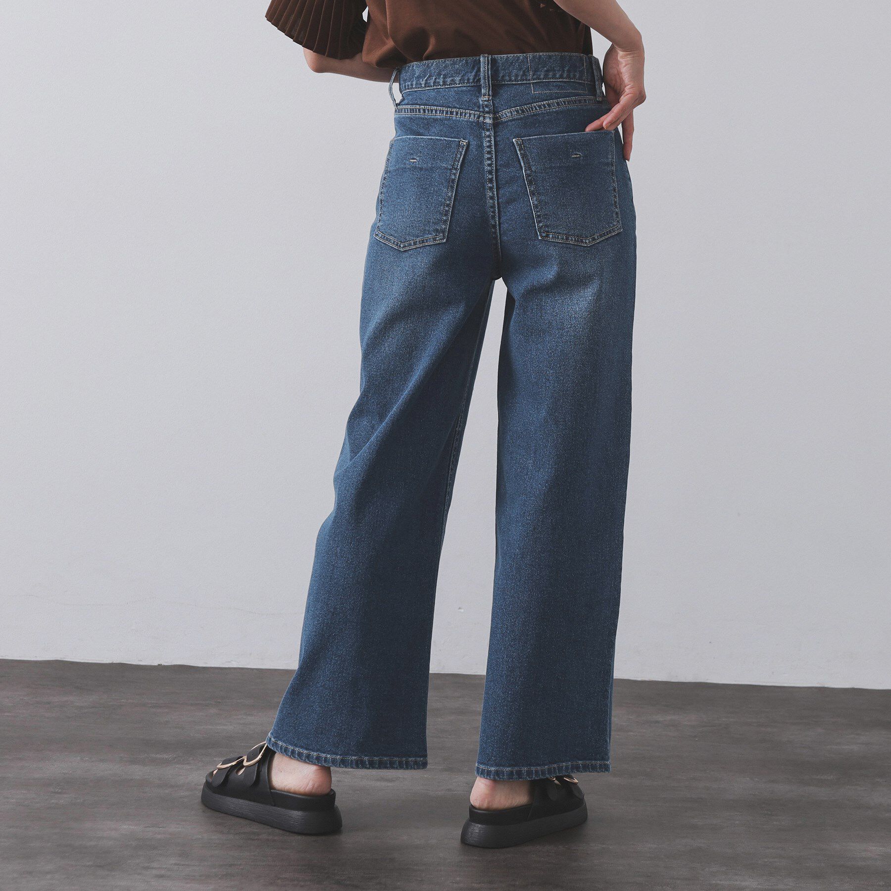 OPAQUE.CLIP「《SS-LLサイズ》ストレッチバギーデニム【洗濯機洗い可】」|デニム|