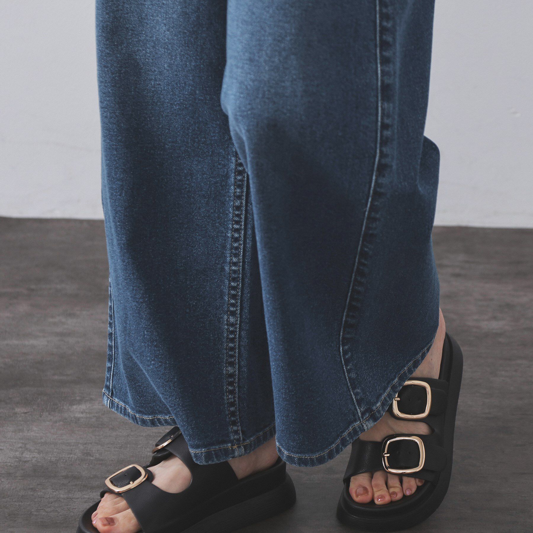 OPAQUE.CLIP「《SS-LLサイズ》ストレッチバギーデニム【洗濯機洗い可】」|デニム|