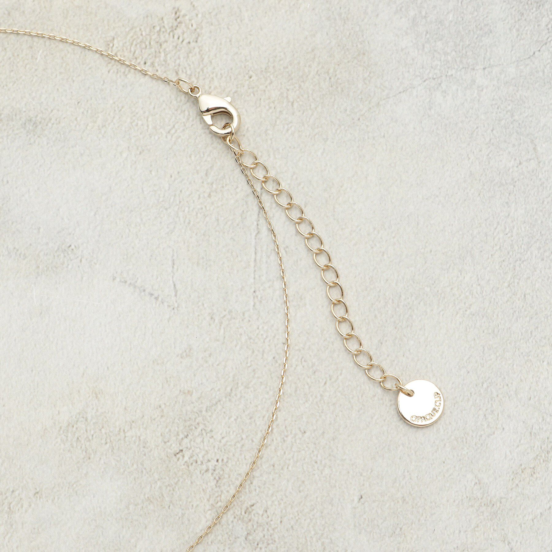 OPAQUE.CLIP「ミニビジューしずくデザイン ネックレス」|ネックレス|