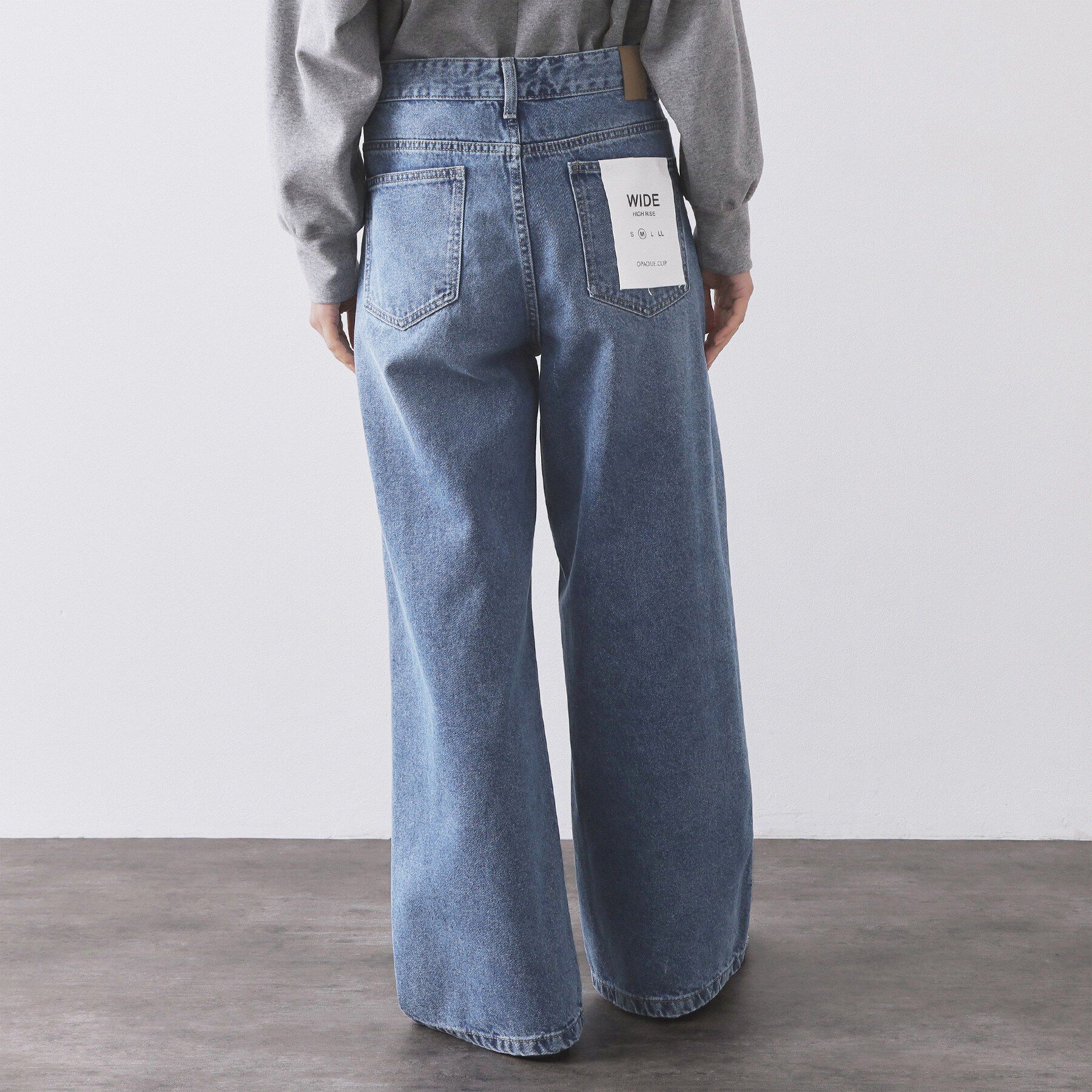 OPAQUE.CLIP「ストレートデニムパンツ【洗濯機OK】《S～LL》」|デニム|
