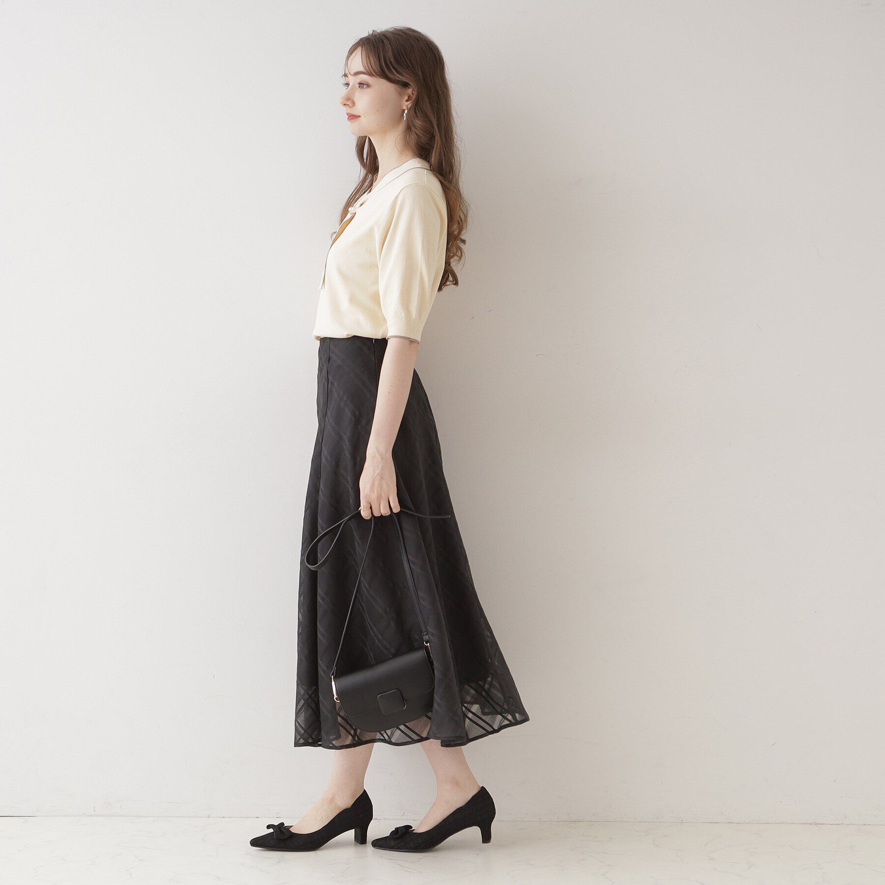 Couture broach「【上品なアクセントをプラス】配色フェイクパールタイ」|ニット・セーター|