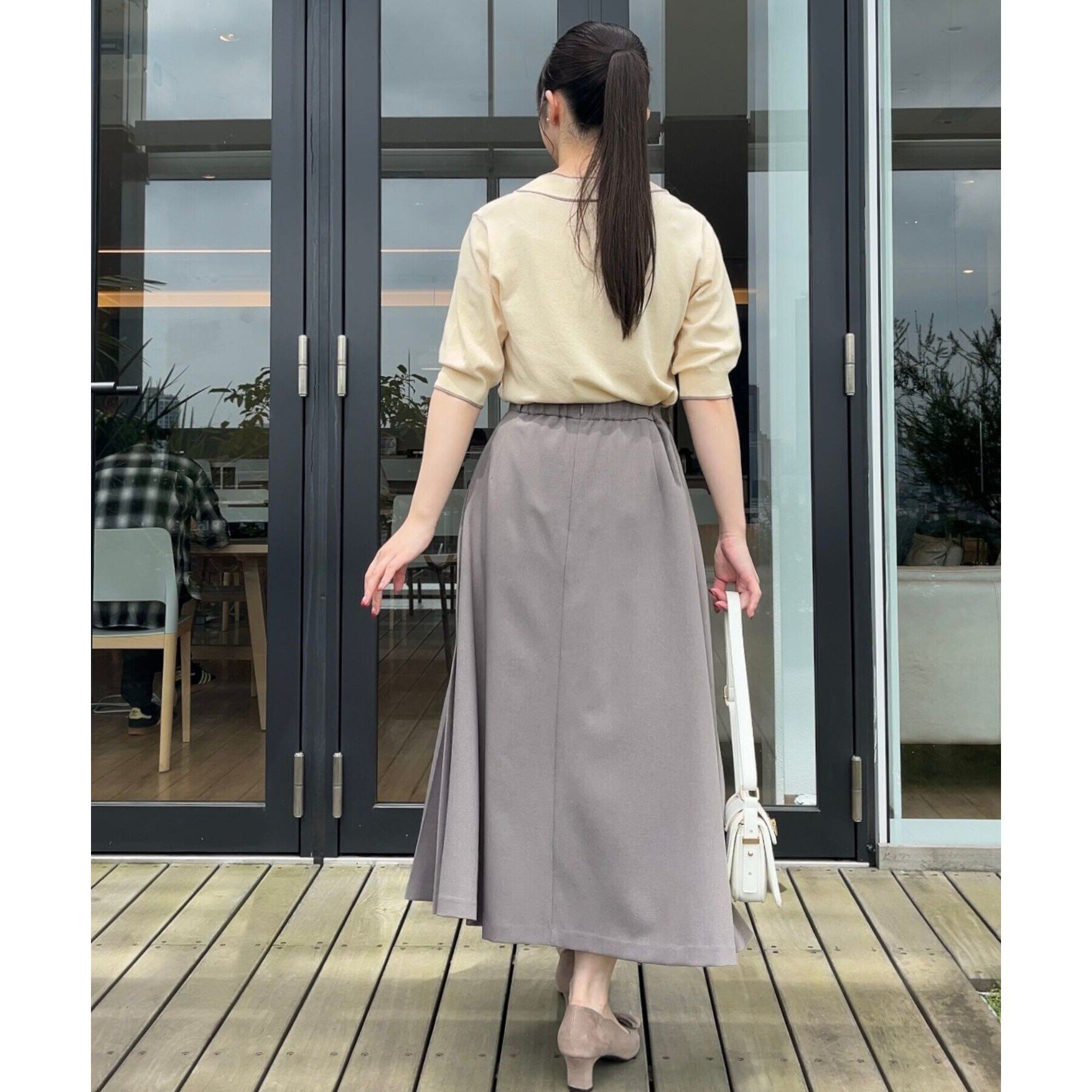 Couture broach「【上品なアクセントをプラス】配色フェイクパールタイ」|ニット・セーター|