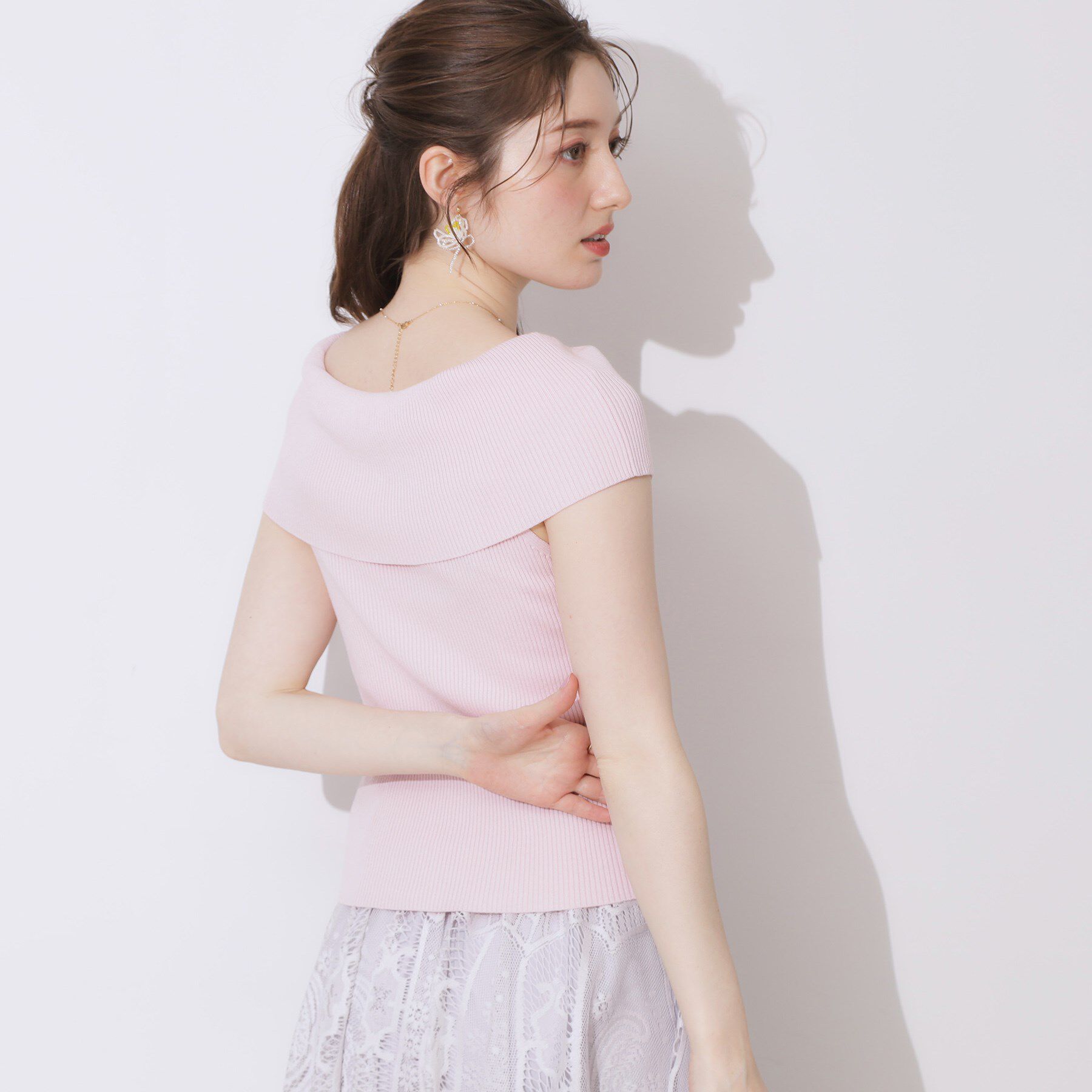 Couture broach「リブオフショルニット」|ニット・セーター|