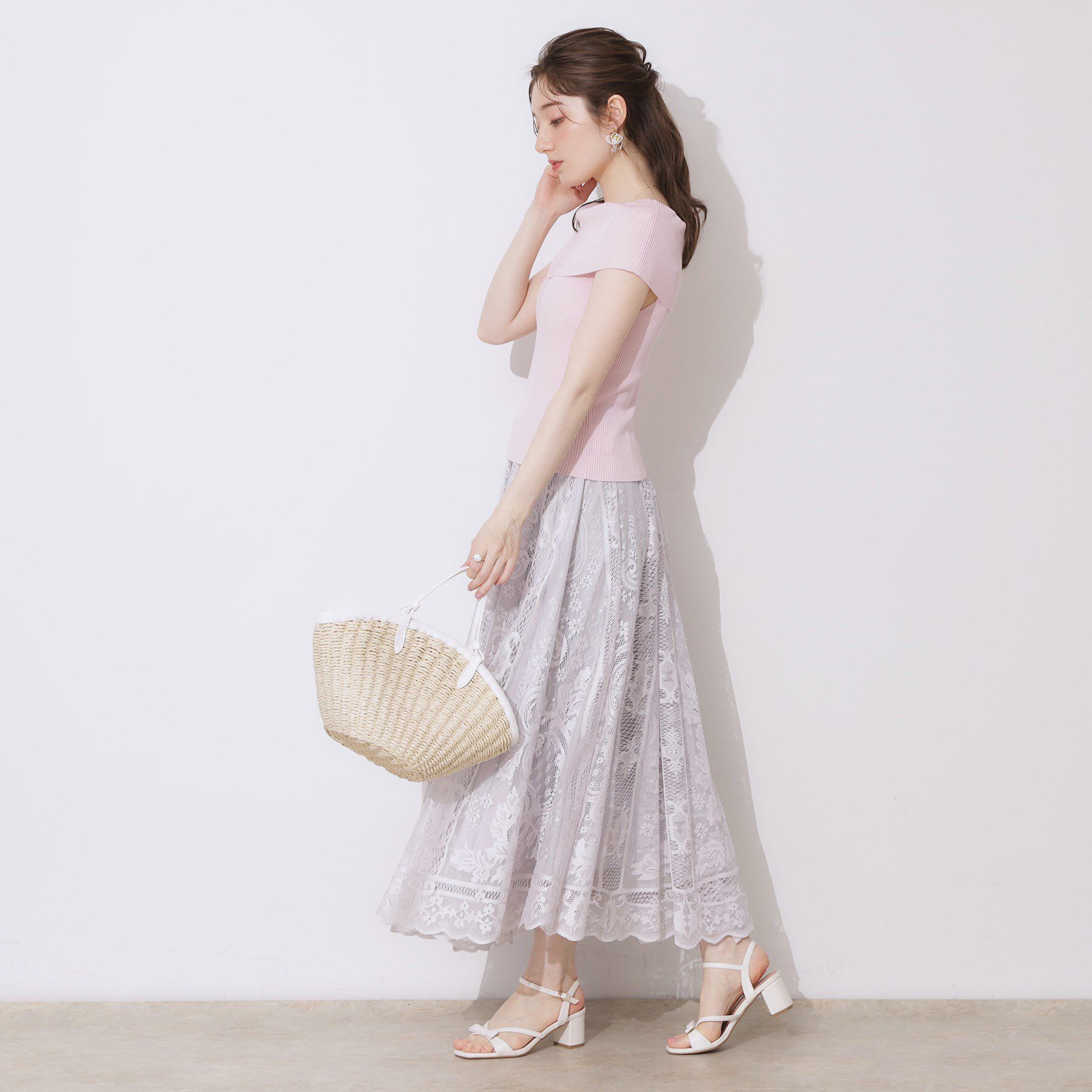 Couture broach「リブオフショルニット」|ニット・セーター|