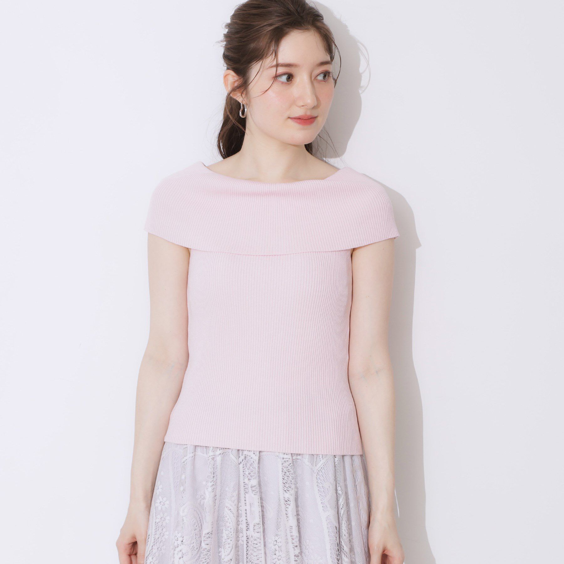 Couture broach「リブオフショルニット」|ニット・セーター|