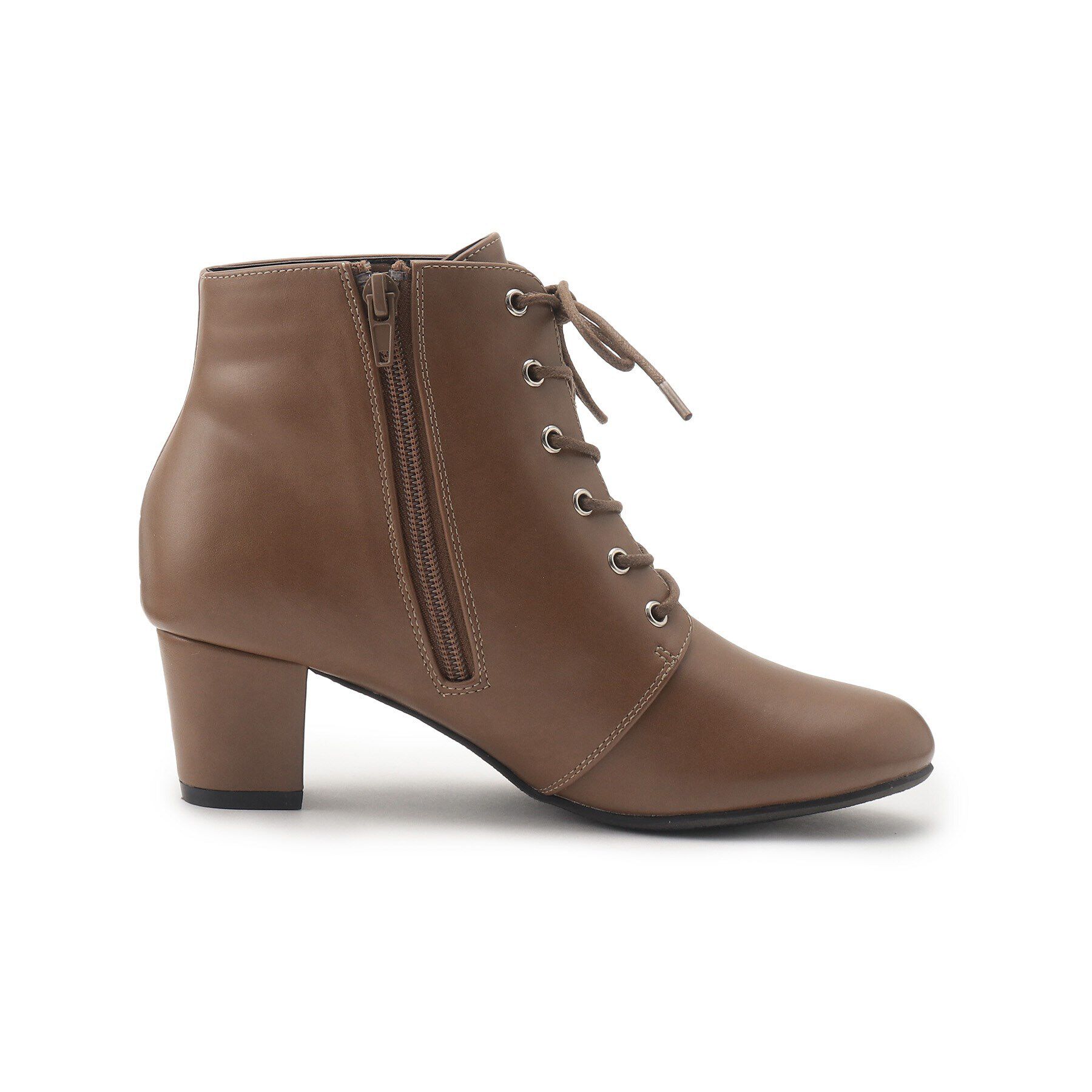 PINK-latte「ヒールレースアップブーツ」|ショートブーツ|