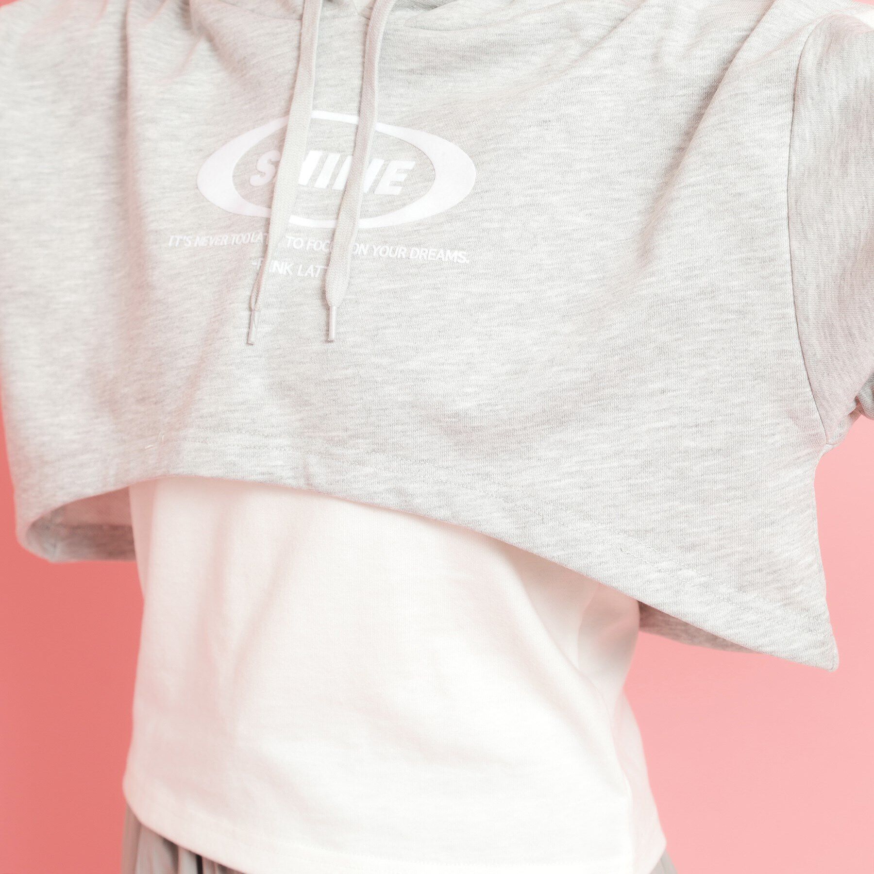 PINK-latte「【セットアイテム】裏毛短丈パーカ＋タンクトップ」|その他|