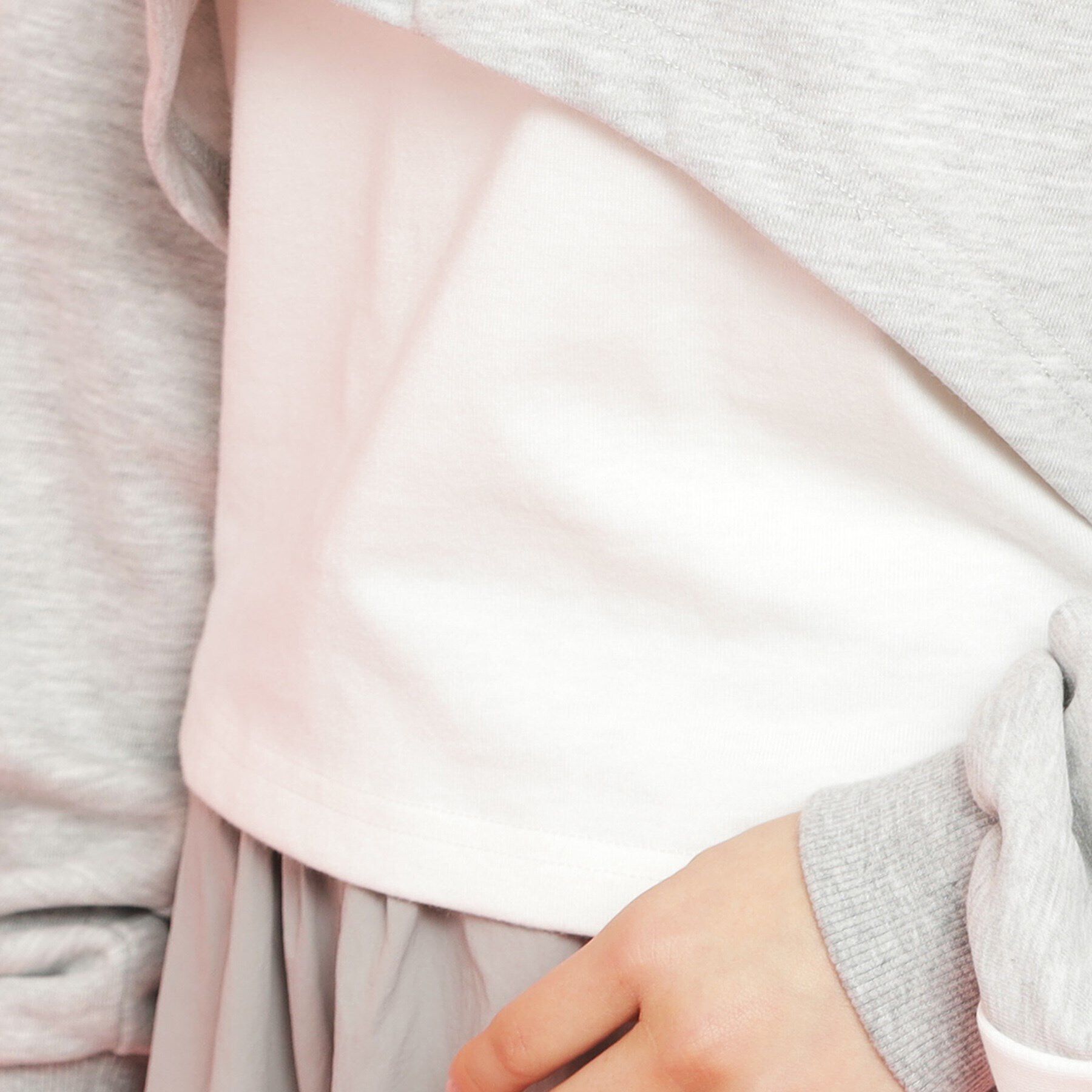 PINK-latte「【セットアイテム】裏毛短丈パーカ＋タンクトップ」|その他|