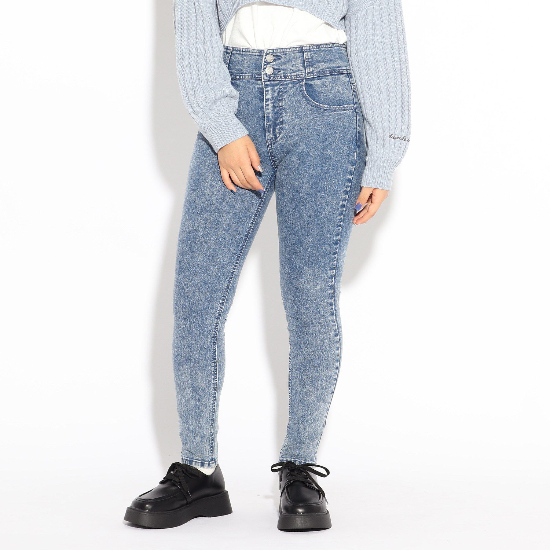 PINK-latte「ハイウエストスキニーパンツ」|その他|