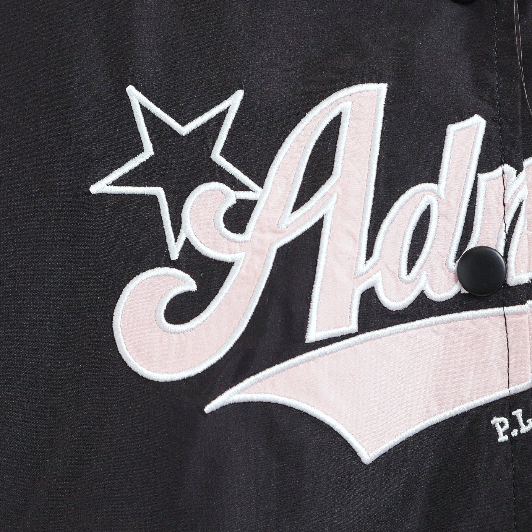 PINK-latte「チアロゴアップリケスタジャン」|ブルゾン・スタジャン|