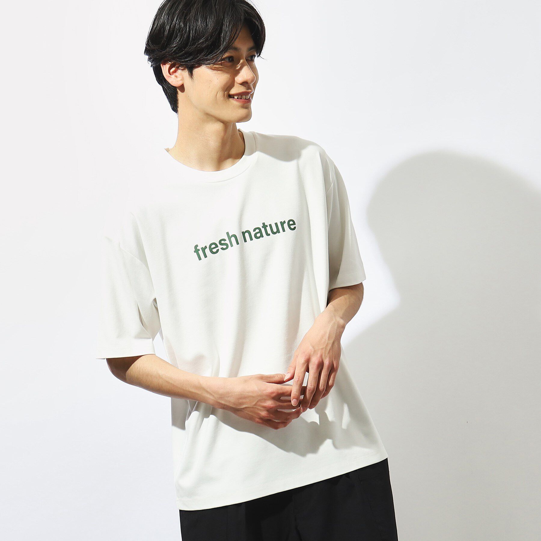 THE SHOP TK「【接触冷感】FRESH NATURE ポンチフォトTシャツ」|Tシャツ・カットソー|