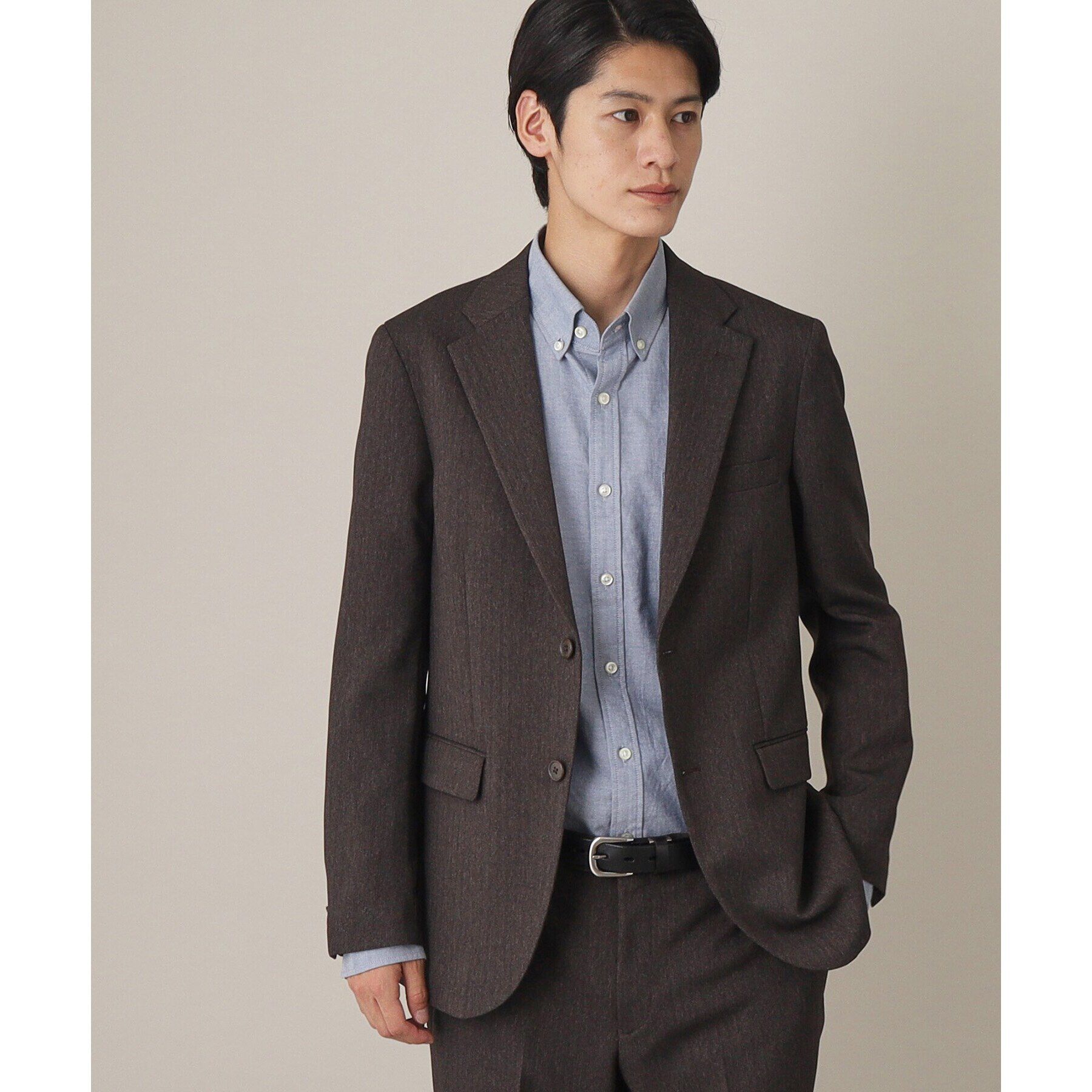THE SHOP TK「AVANTウーリーヘリンボンジャケット【セットアップ可/ビジネス対応/洗える/ストレッチ素材/シワに」|テーラードジャケット|