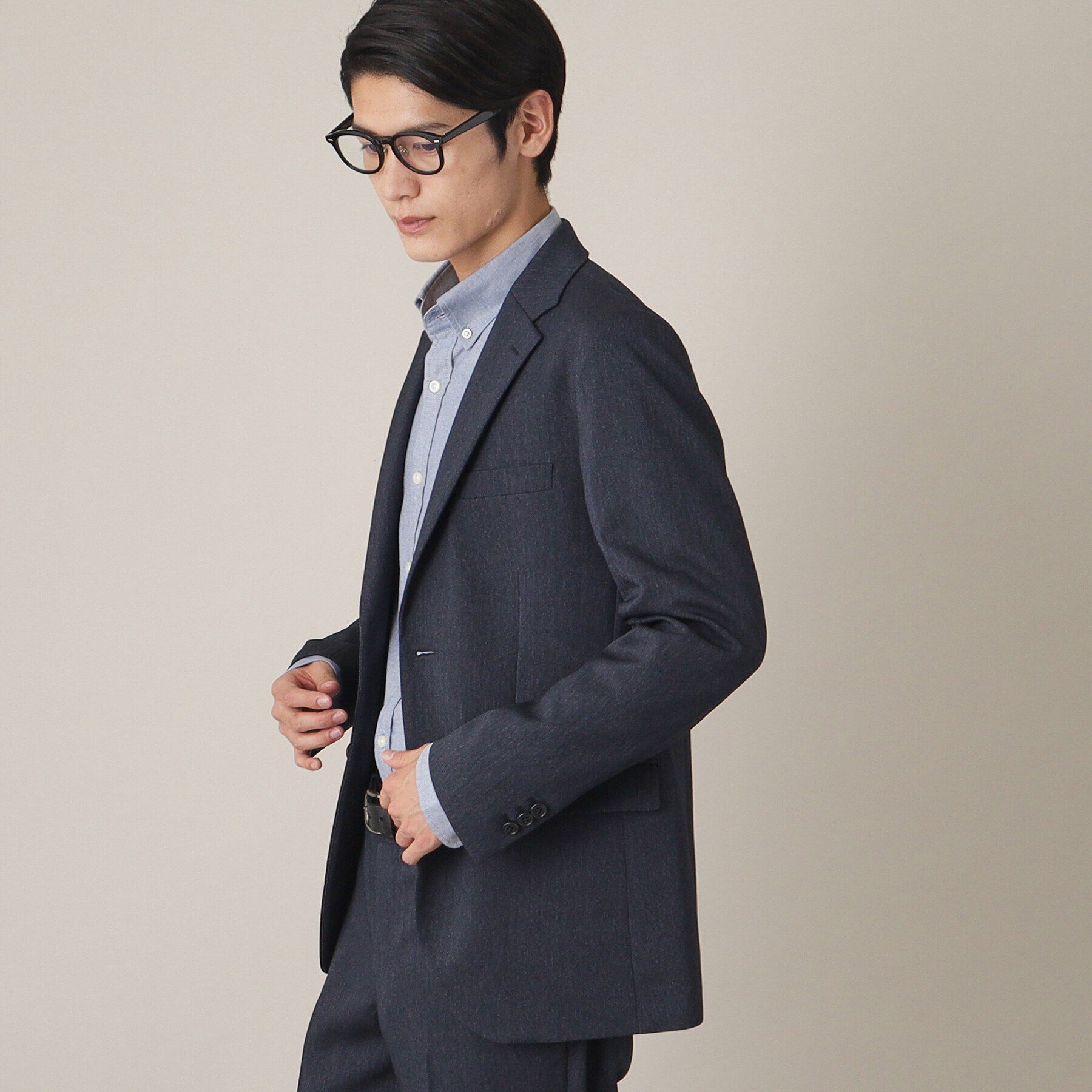 THE SHOP TK「AVANTウーリーヘリンボンジャケット【セットアップ可/ビジネス対応/洗える/ストレッチ素材/シワに」|テーラードジャケット|