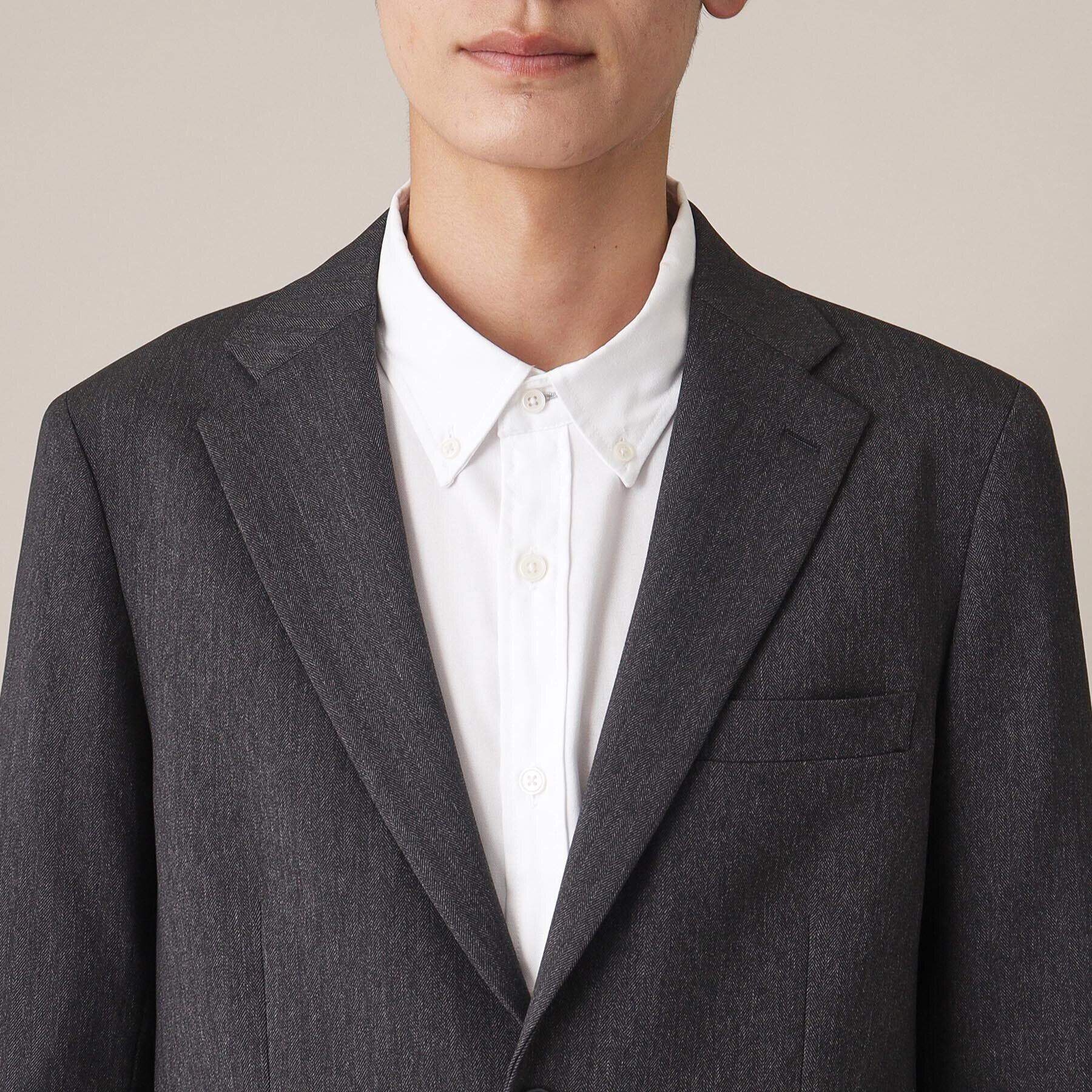 THE SHOP TK「AVANTウーリーヘリンボンジャケット【セットアップ可/ビジネス対応/洗える/ストレッチ素材/シワに」|テーラードジャケット|