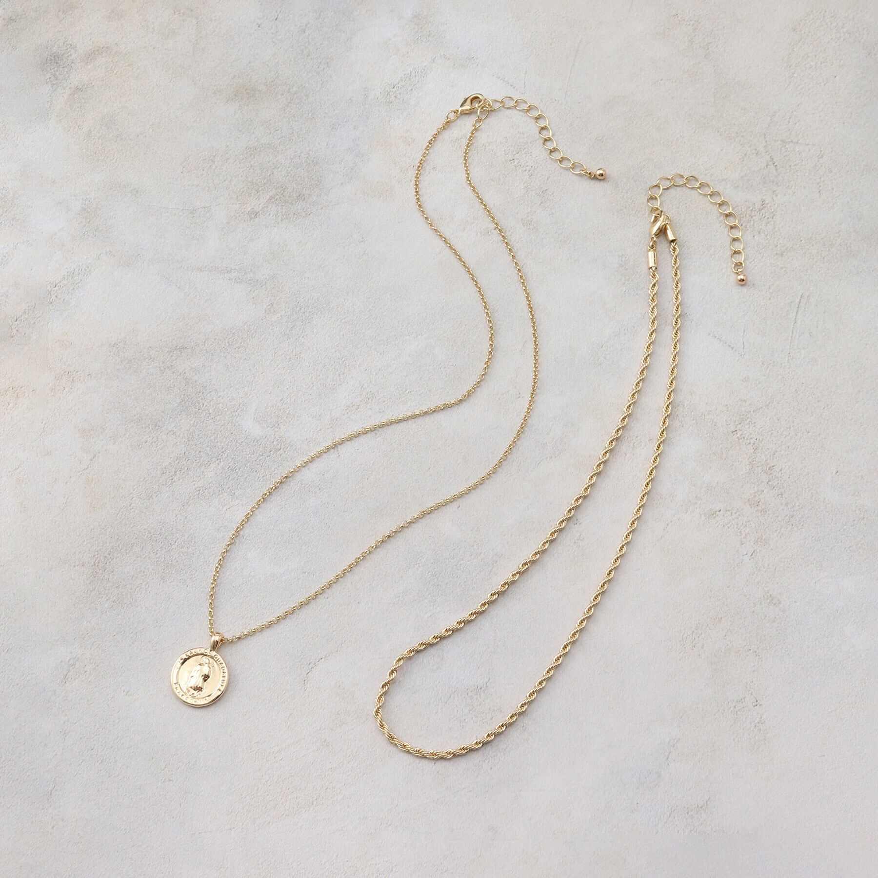 THE SHOP TK「2WAYコインネックレス」|ネックレス|ゴールド(007)