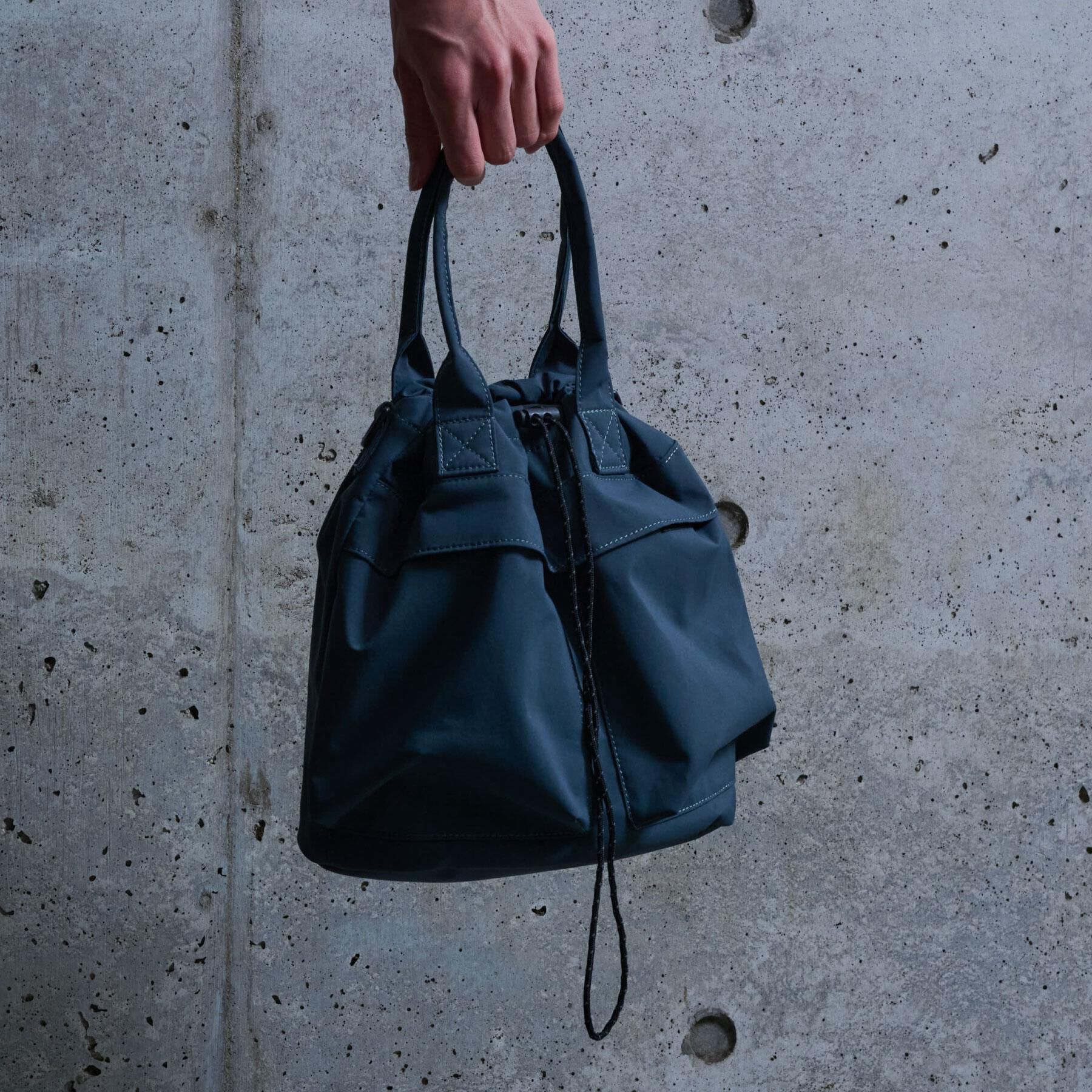 THE SHOP TK「【Begin6月号掲載】2WAY巾着ショルダーバック」|ショルダー・メッセンジャー|グレー(012)