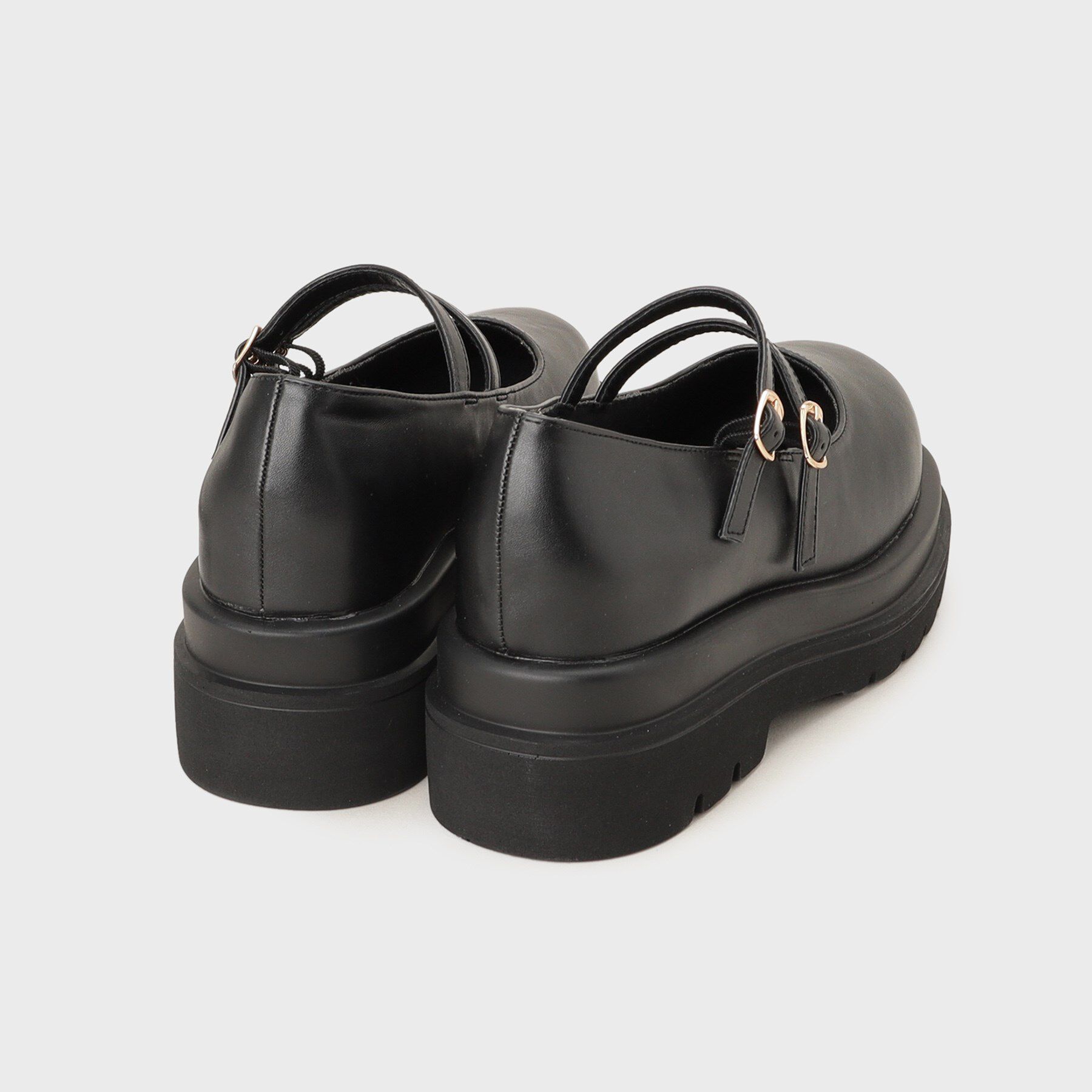 THE SHOP TK「ダブルストラップ厚底シューズ」|パンプス|