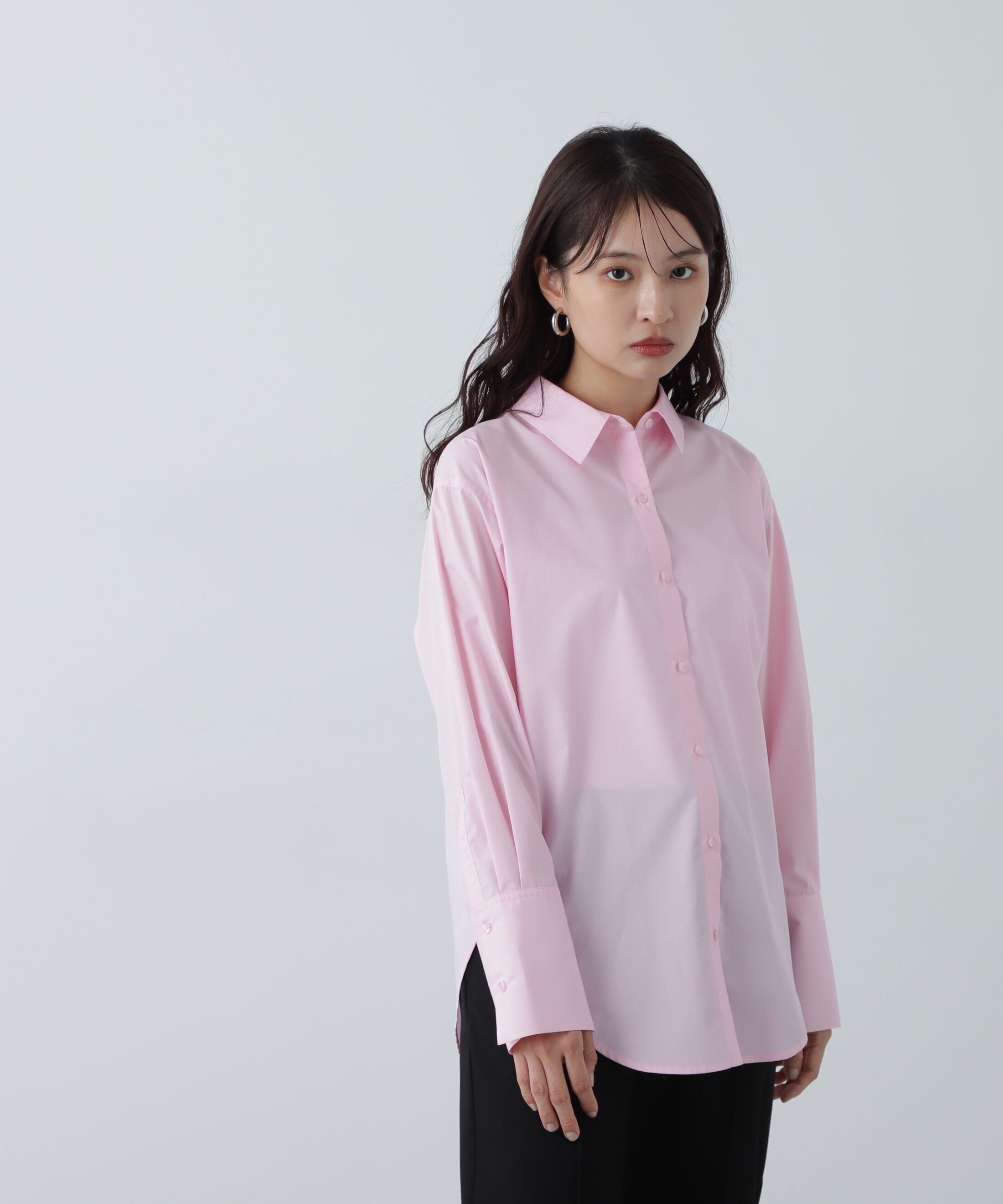  「ドロップショルダーベーシックシャツ」|シャツ・ブラウス|