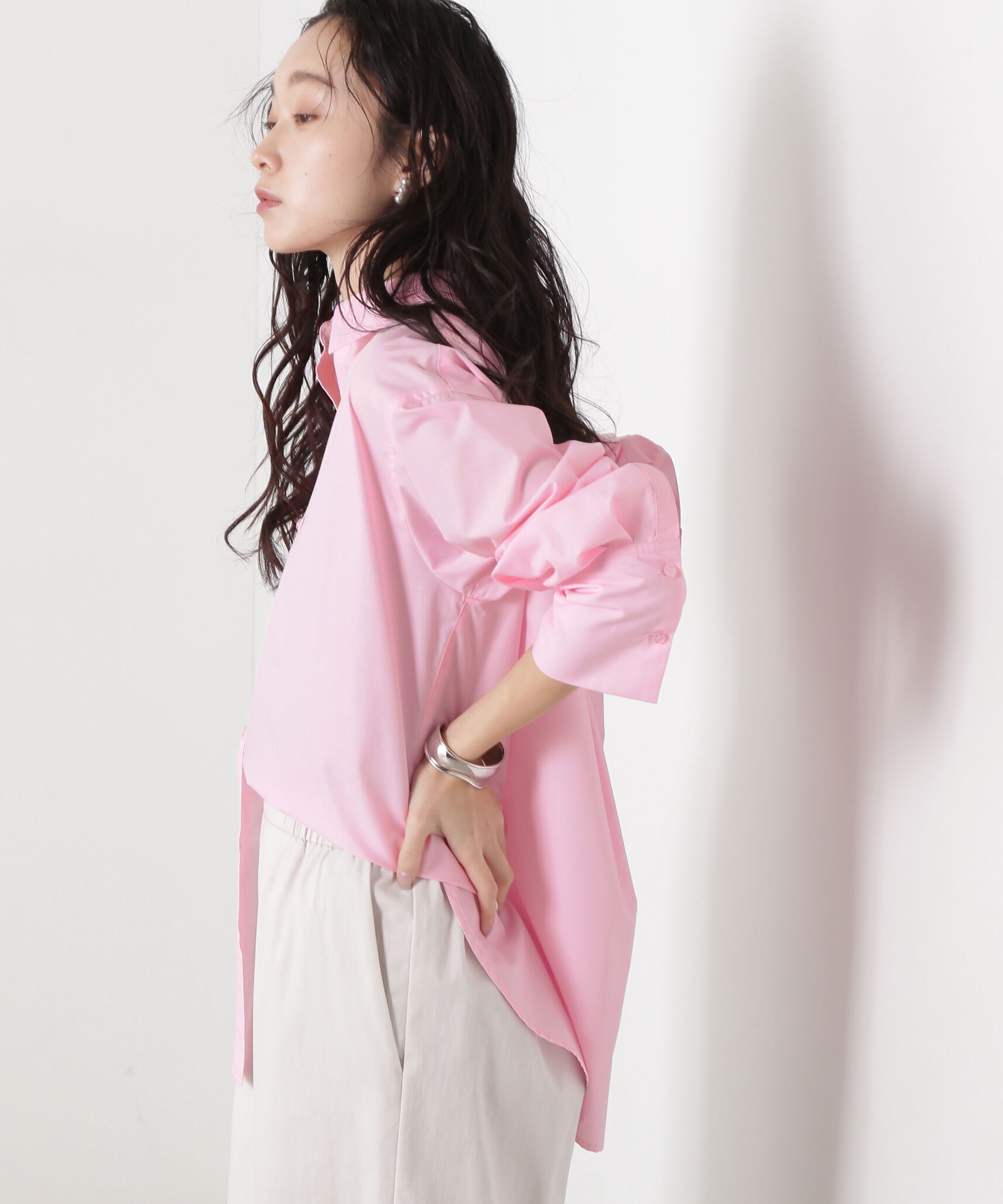  「ドロップショルダーベーシックシャツ」|シャツ・ブラウス|