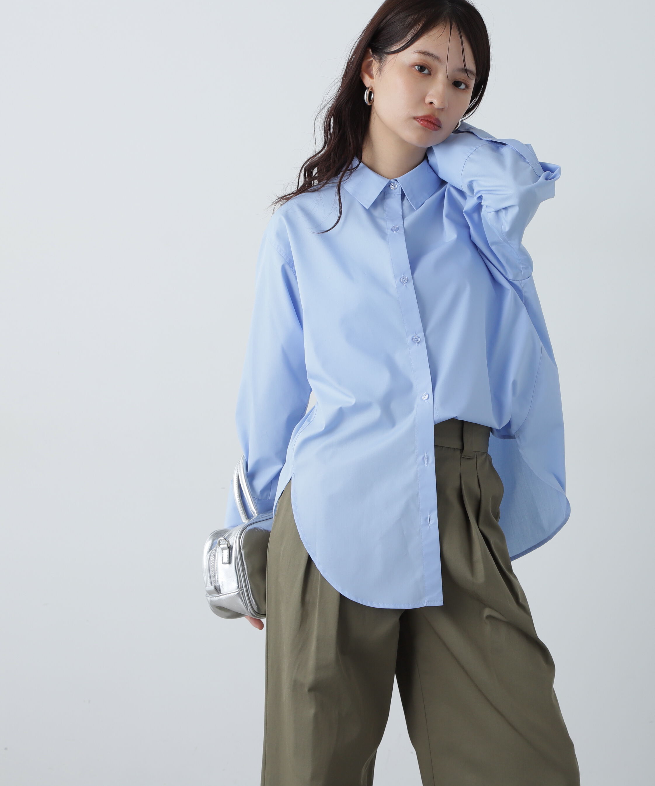  「ドロップショルダーベーシックシャツ」|シャツ・ブラウス|