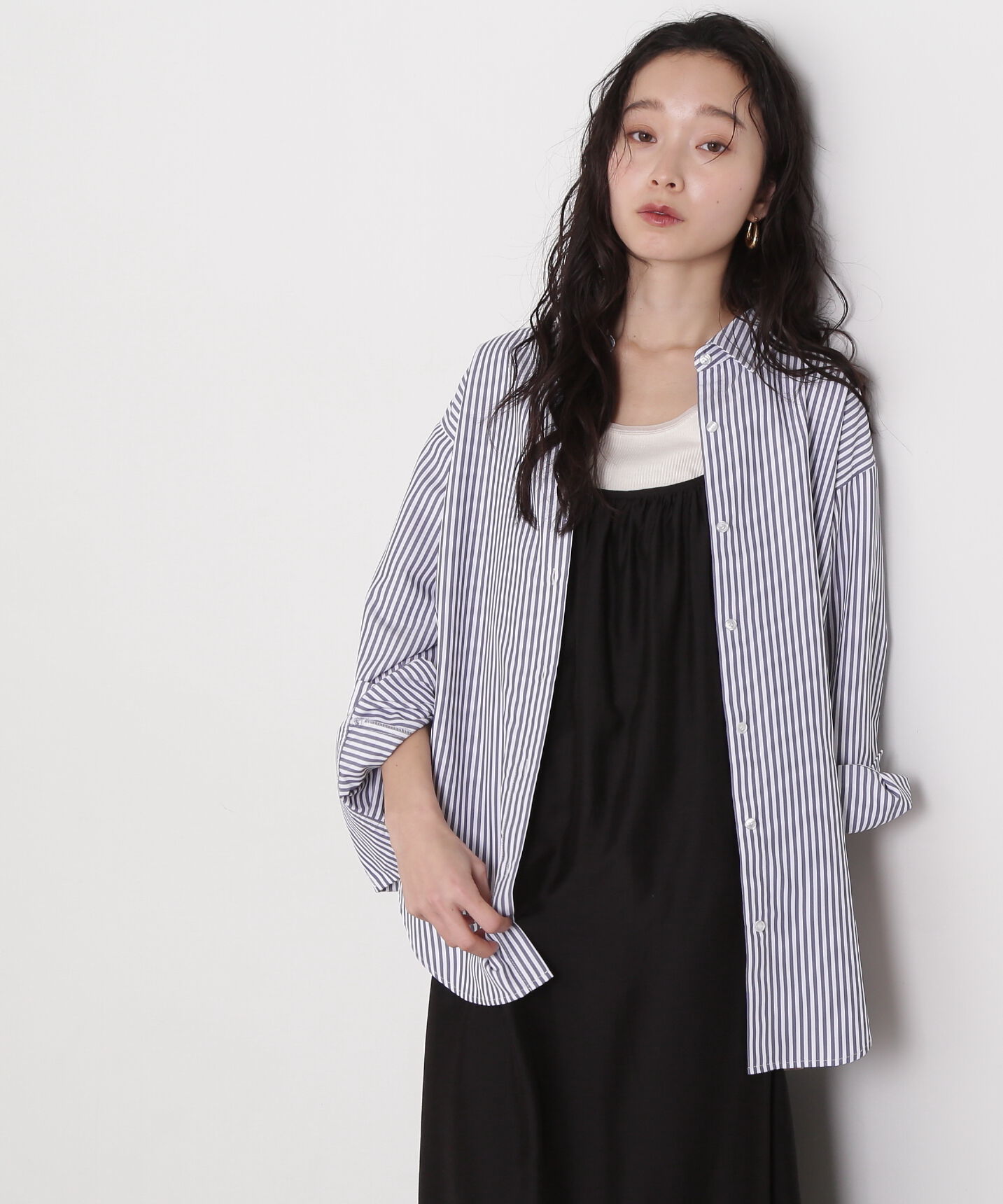  「ドロップショルダーベーシックシャツ」|シャツ・ブラウス|