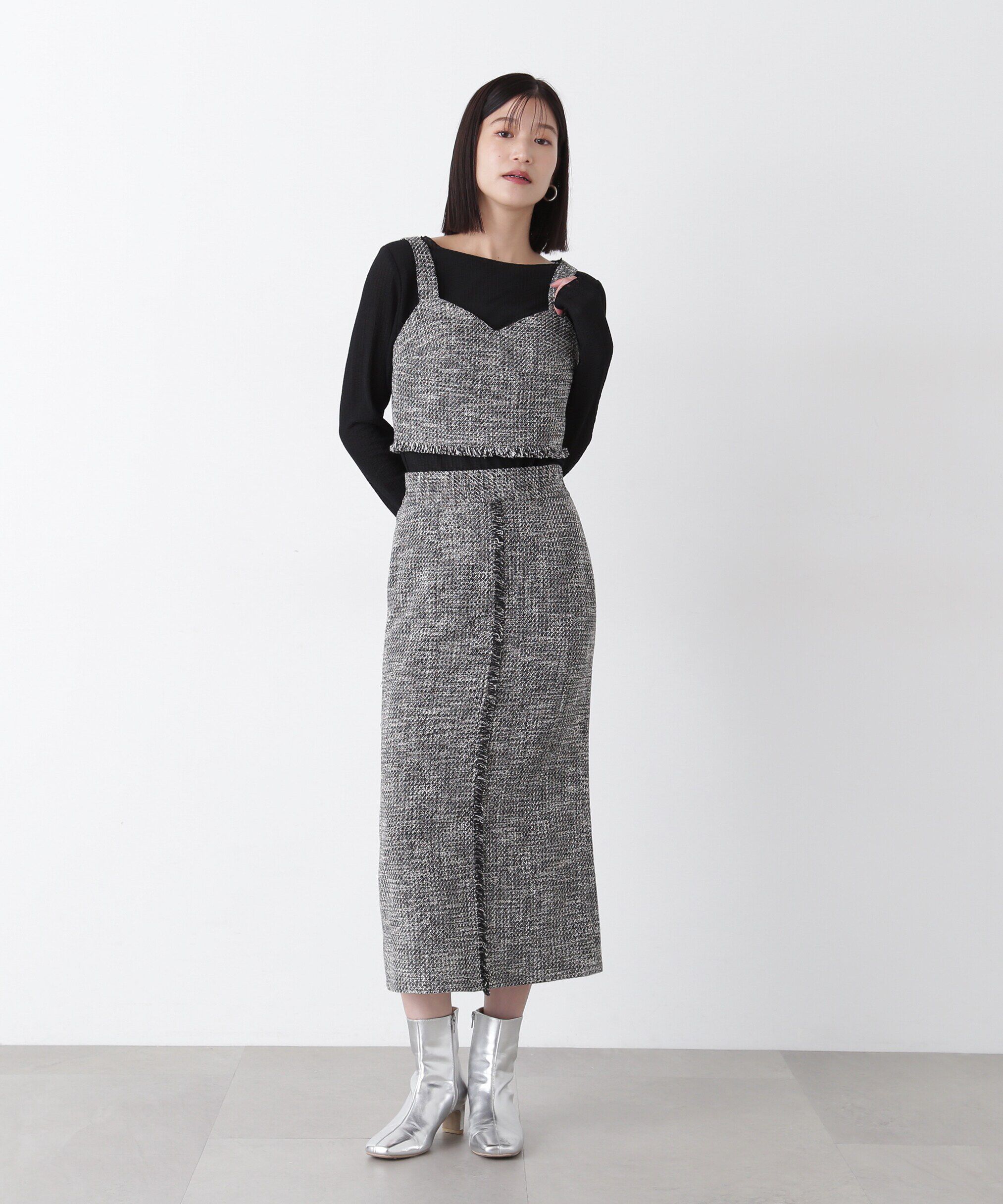  「シュリンクボートネックカットソー」|Tシャツ・カットソー|