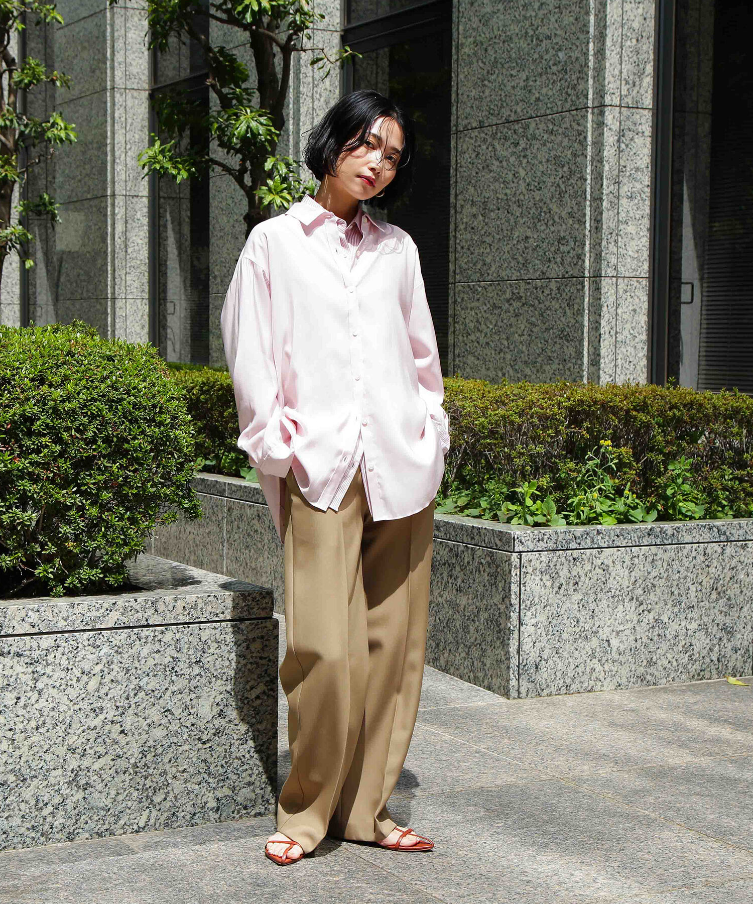  「センタープレスツイルトラウザー」|その他|