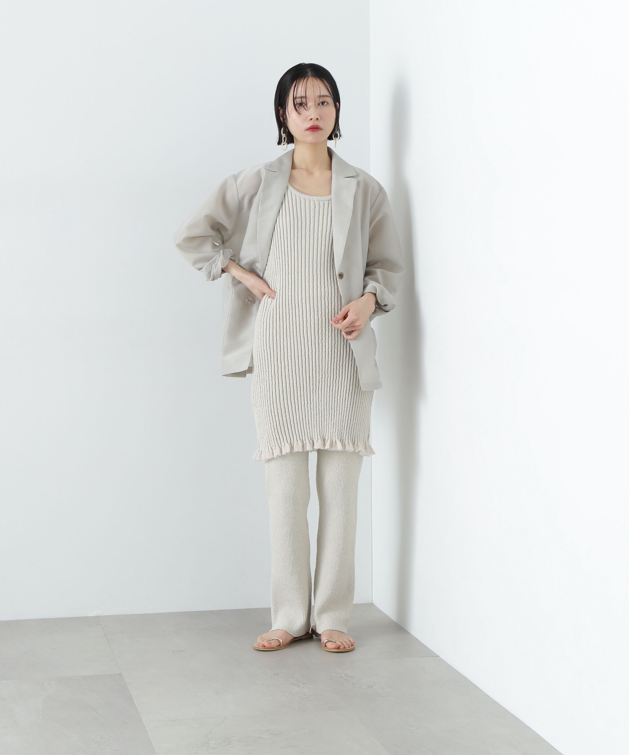  「ドライタッチニットセットアップ」|ワンピース|