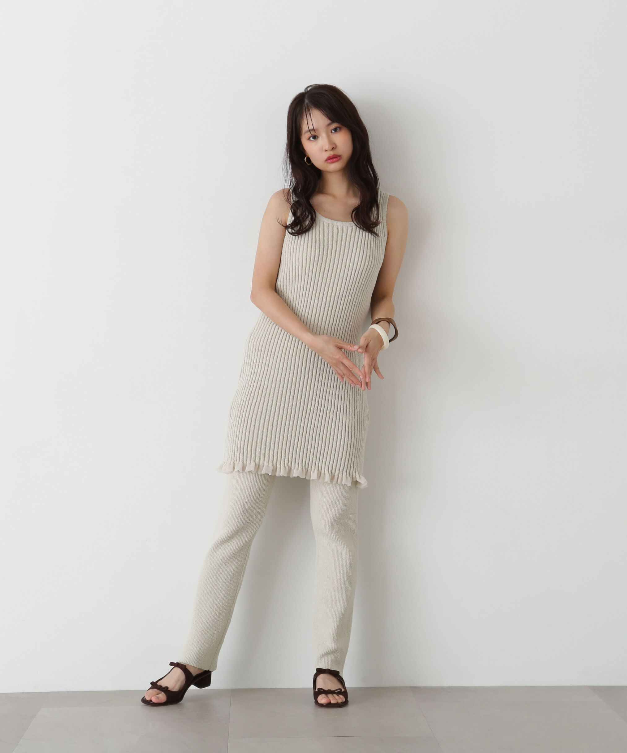  「ドライタッチニットセットアップ」|ワンピース|