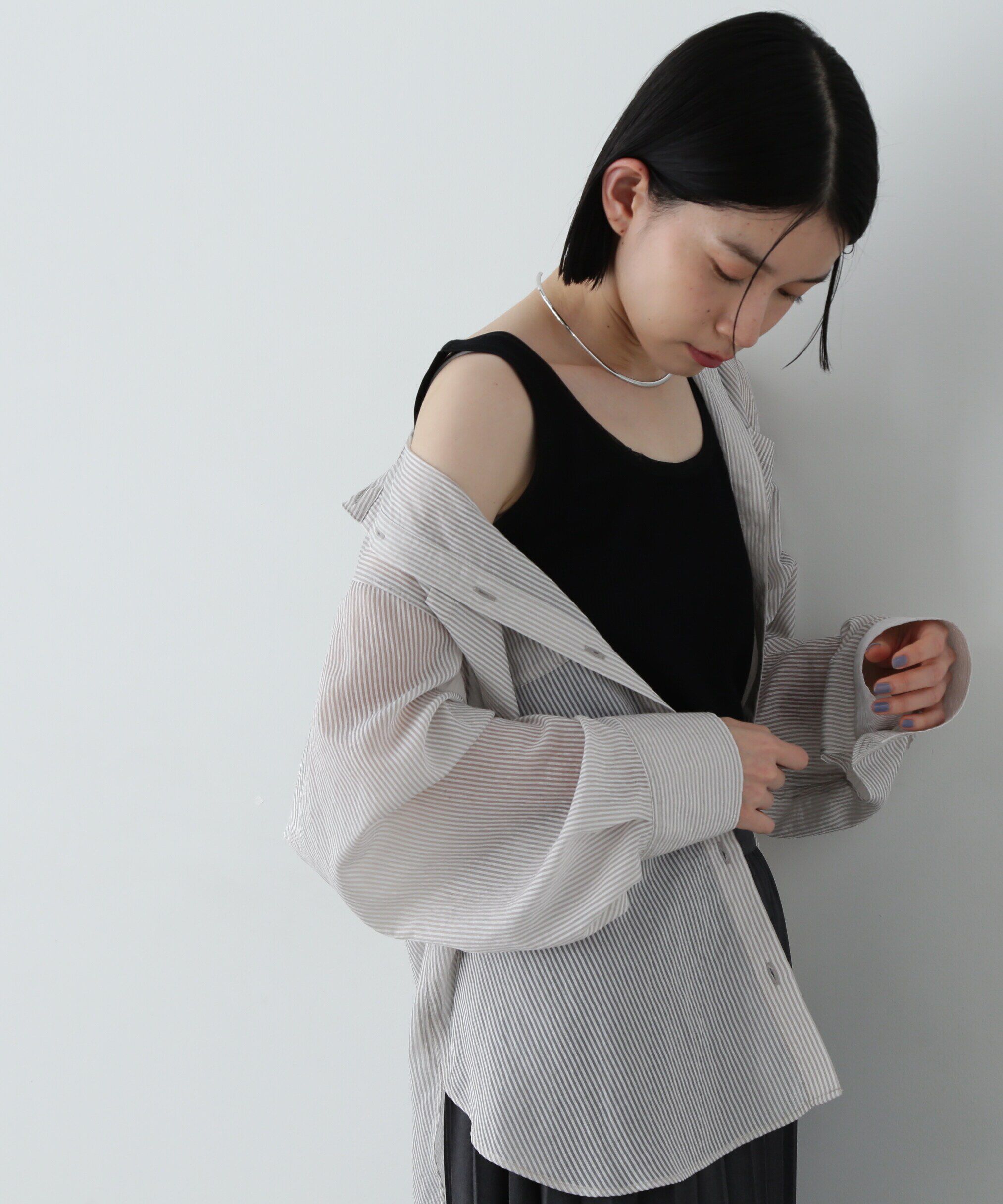  「シアートリムタンクトップ」|Tシャツ・カットソー|