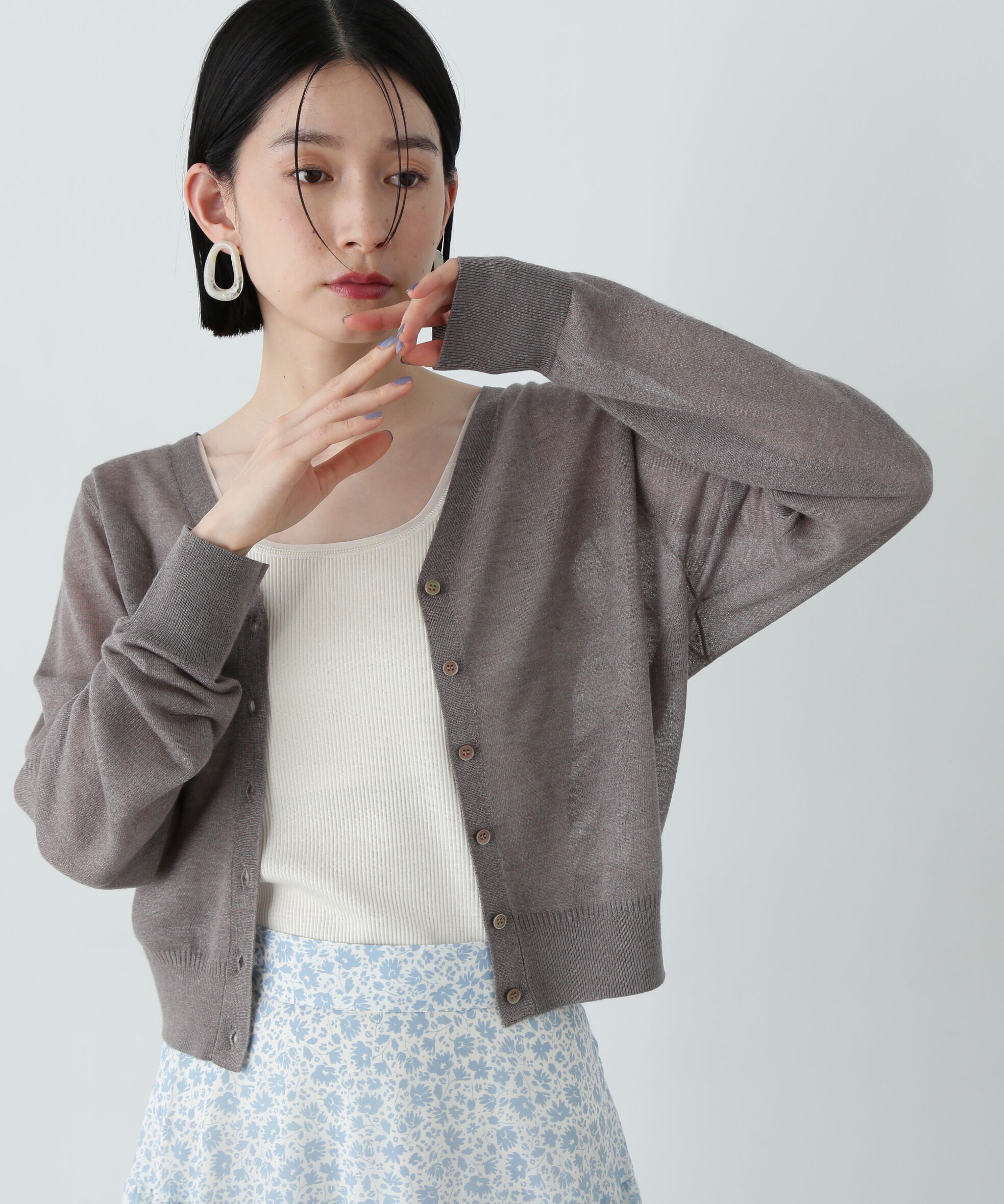  「シアートリムタンクトップ」|Tシャツ・カットソー|