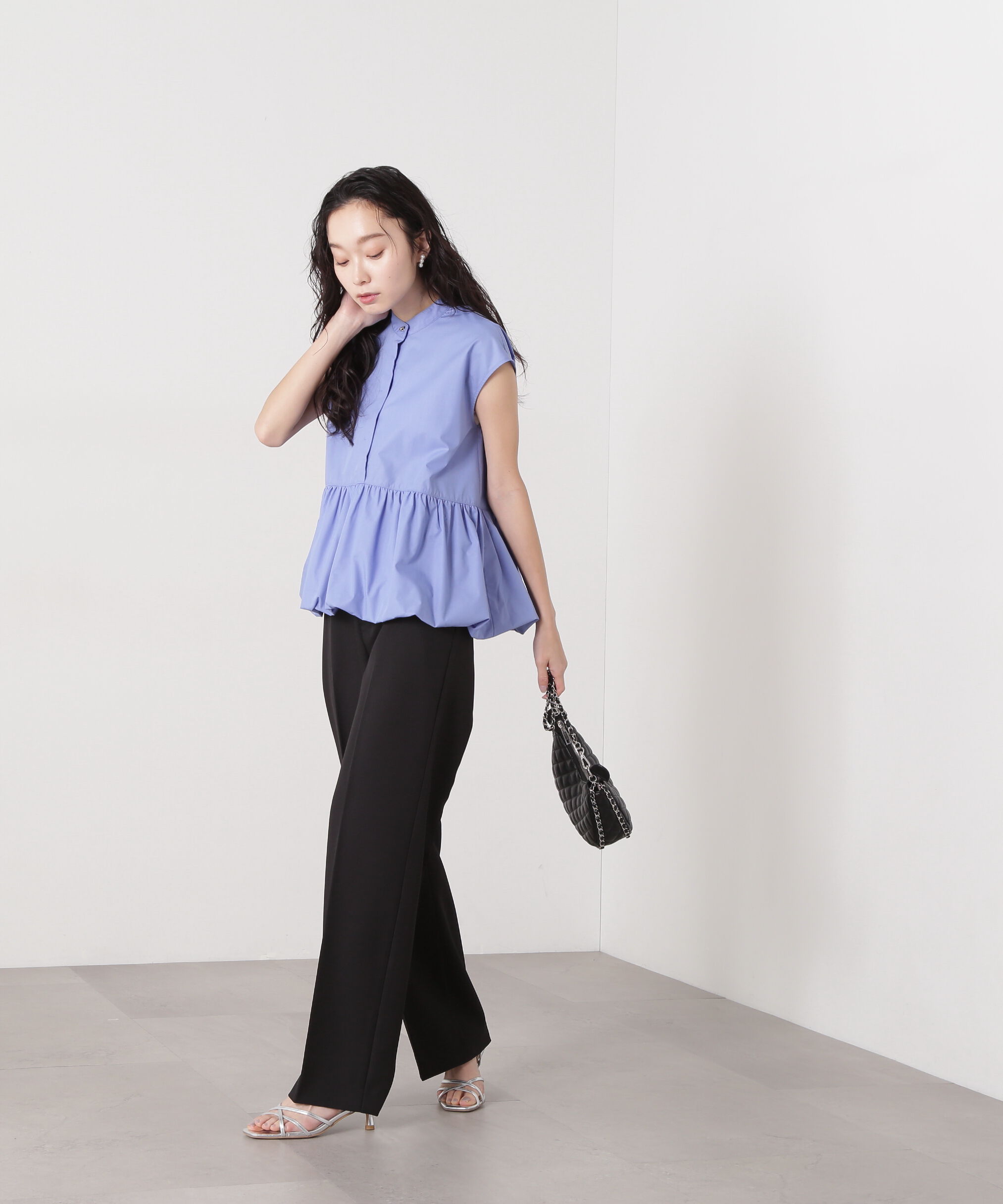  「バルーンペプラムブラウス」|シャツ・ブラウス|