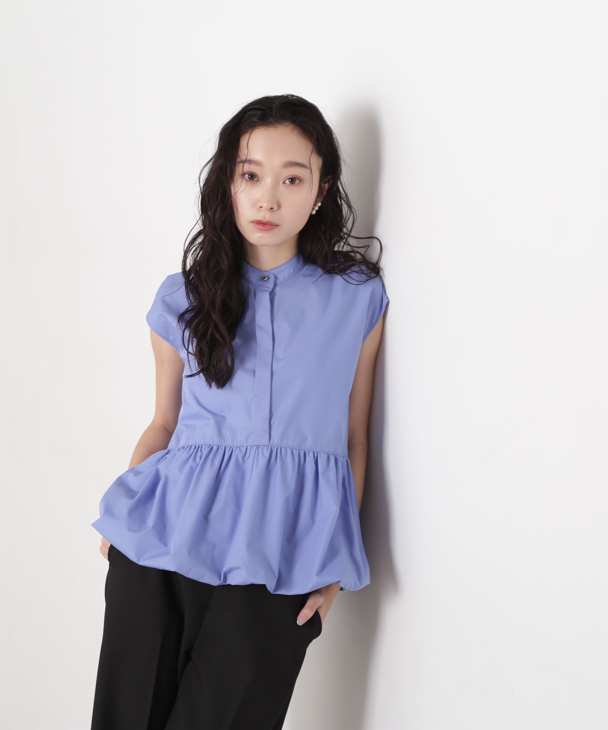  「バルーンペプラムブラウス」|シャツ・ブラウス|