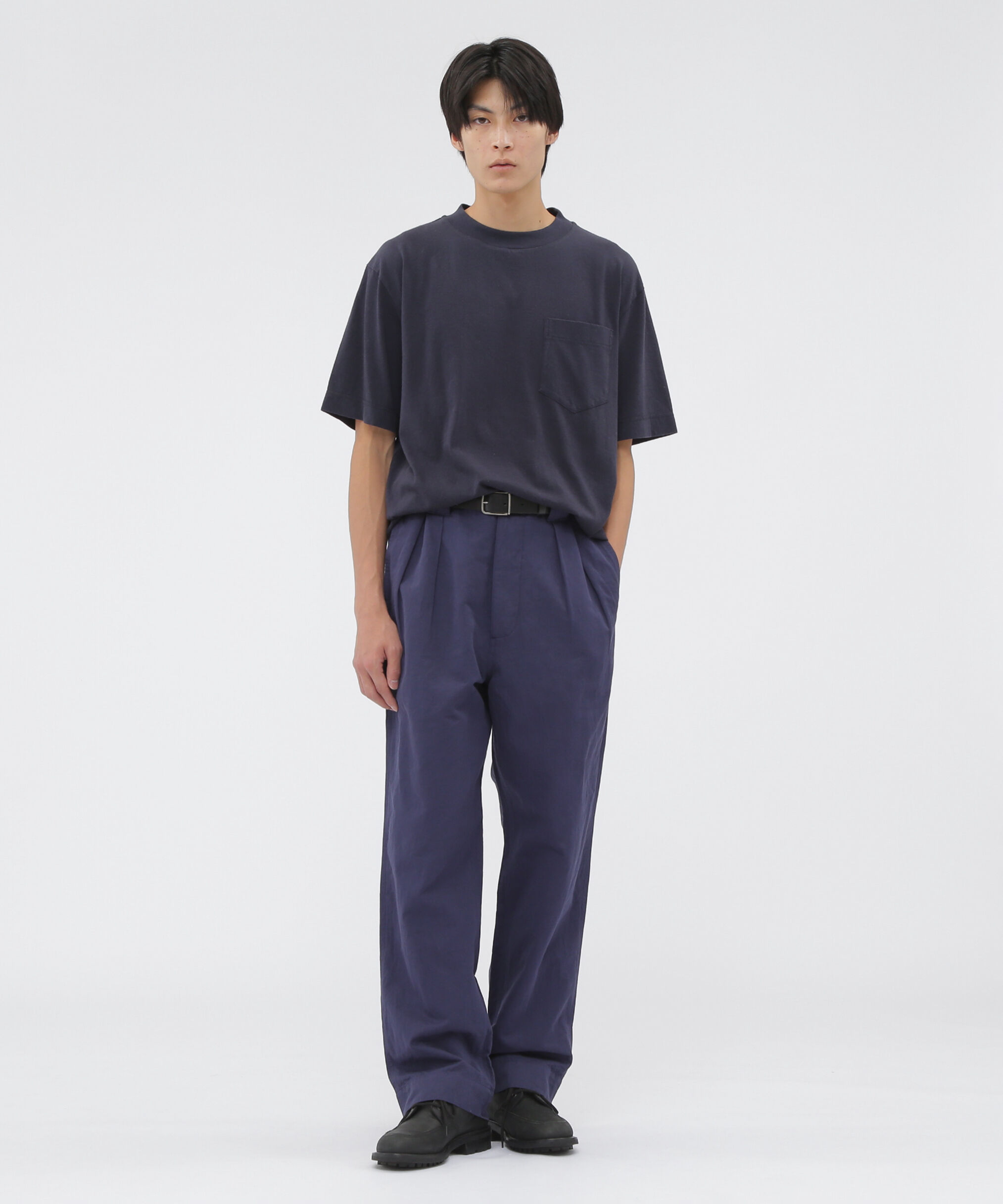 MHL.「LIGHTWEIGHT COTTON LINEN TWILL TROUSERS」|その他|NAVY