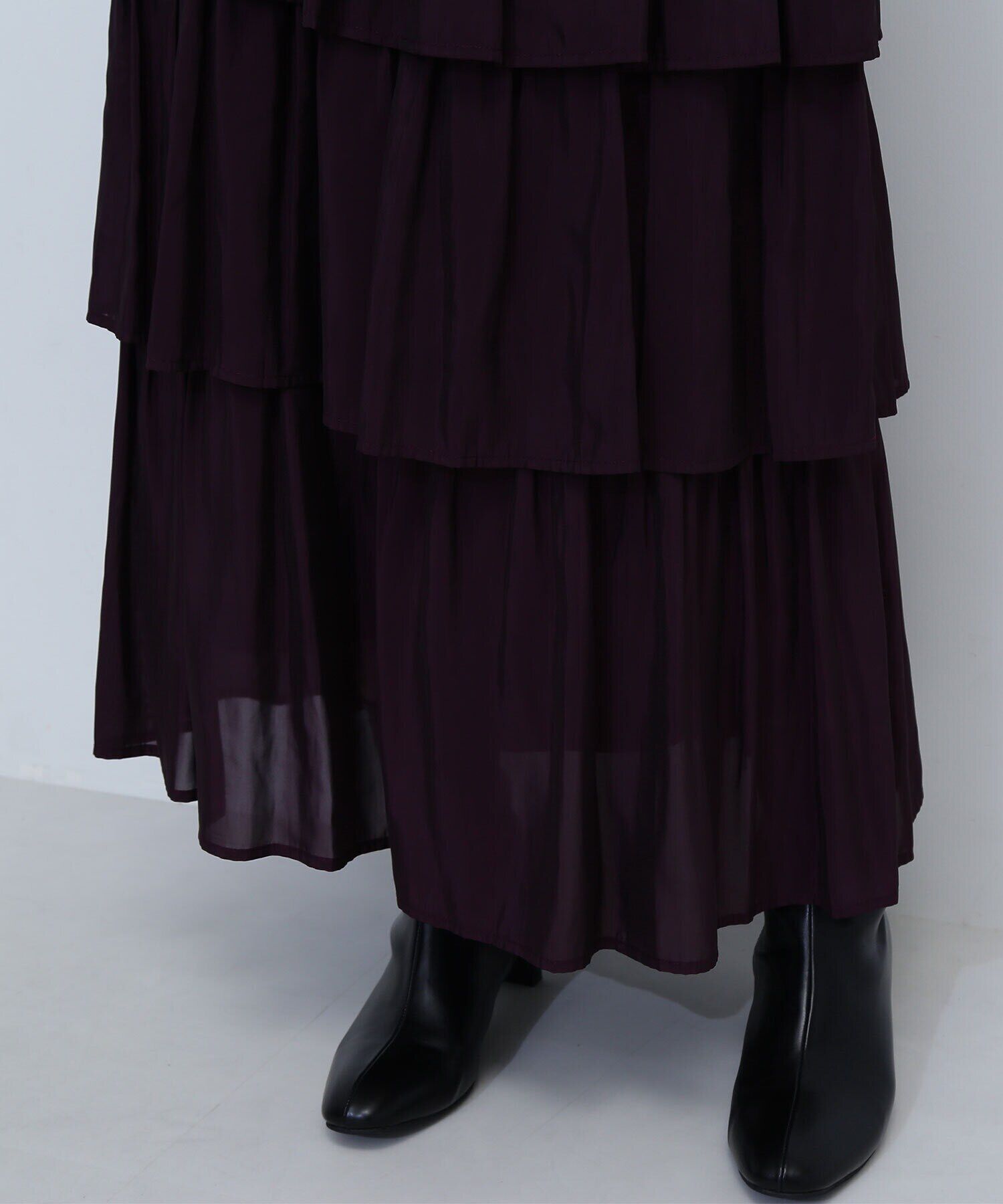  「グロッシーティアードスカート　24AW」|スカート|