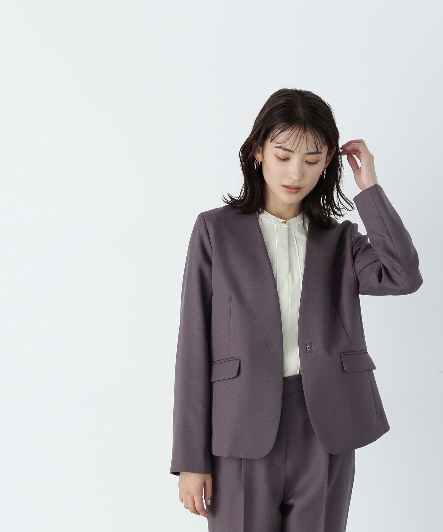  「パウダーツイル SETUP ノーカラージャケット　24AW」|その他|