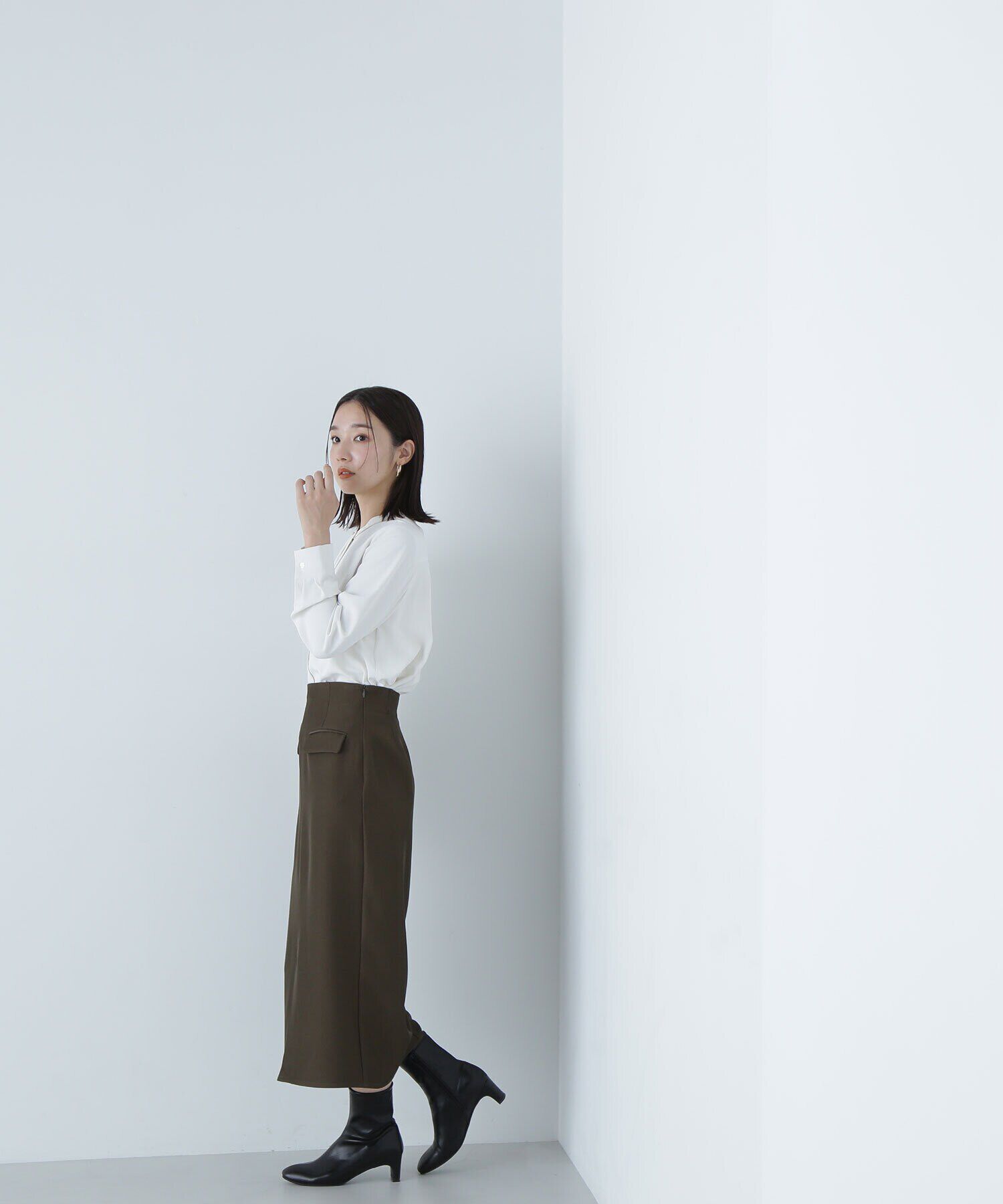  「フラップポケットタイトスカート」|スカート|