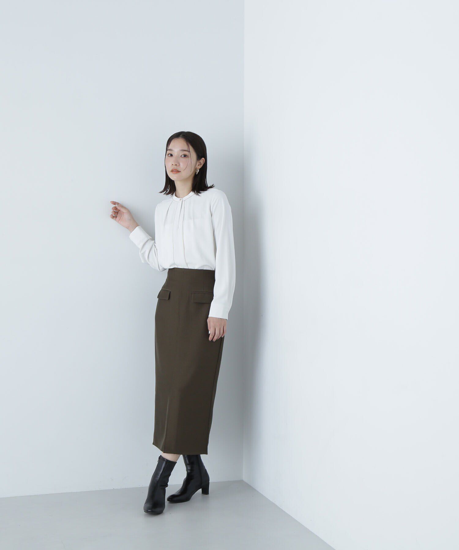  「フラップポケットタイトスカート」|スカート|