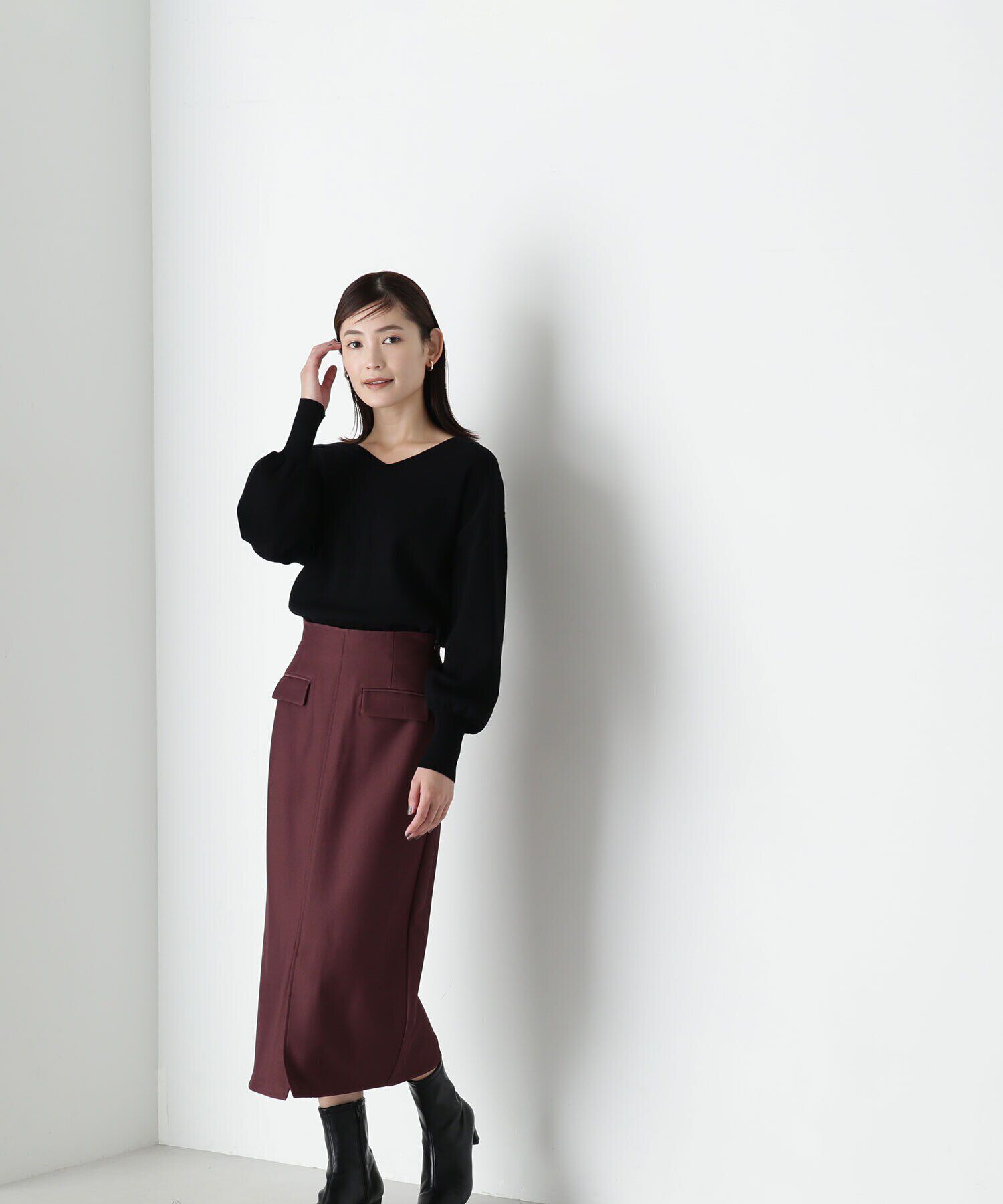  「フラップポケットタイトスカート」|スカート|