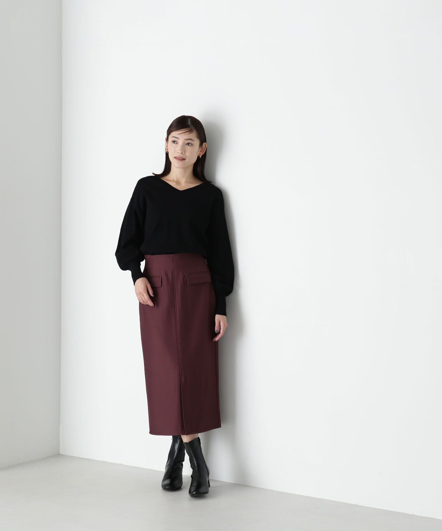  「フラップポケットタイトスカート」|スカート|
