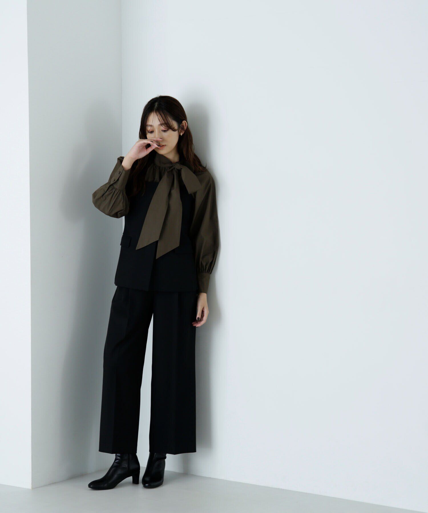  「マニッシュビスチェセットアップ」|ワンピース|