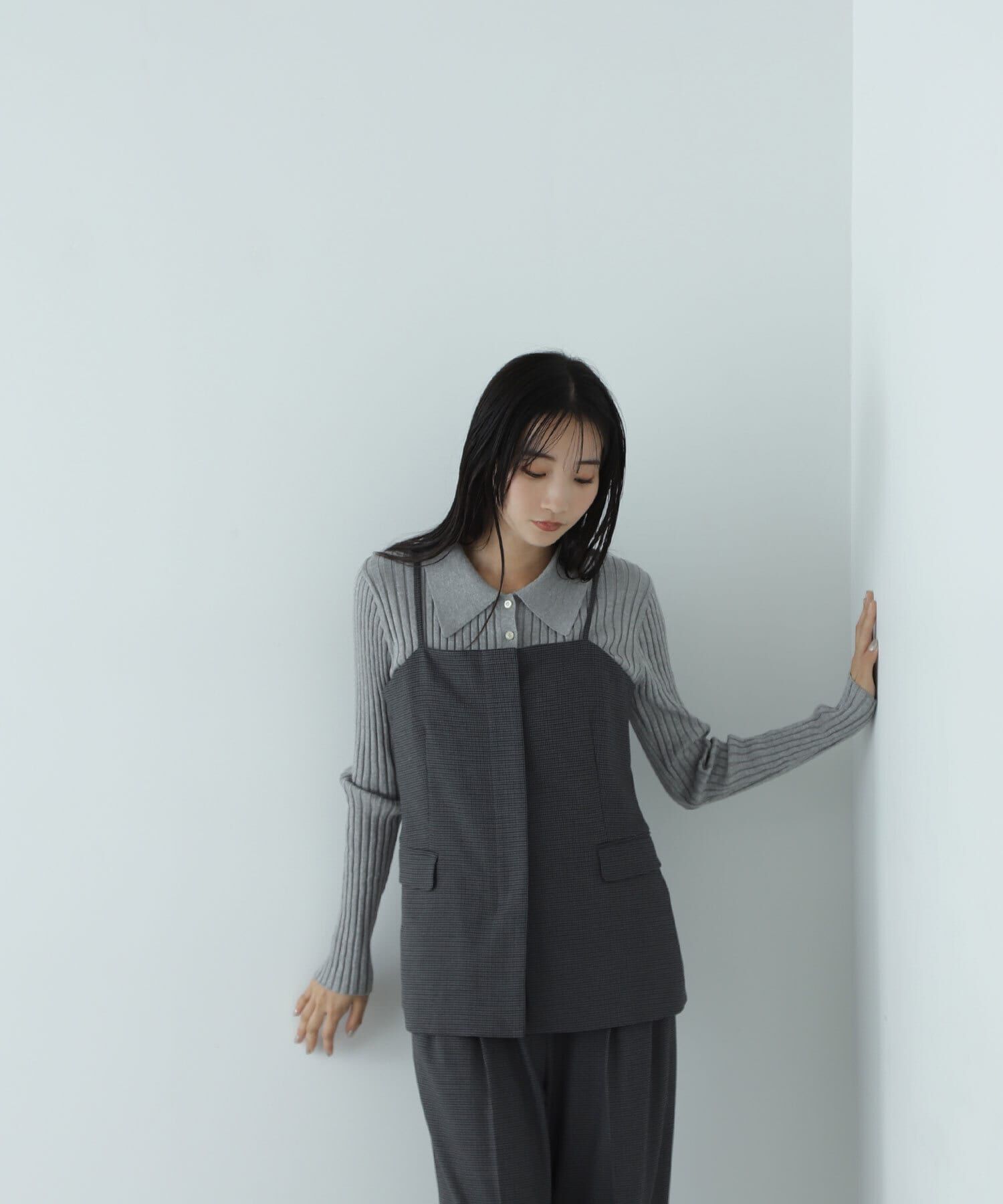  「マニッシュビスチェセットアップ」|ワンピース|