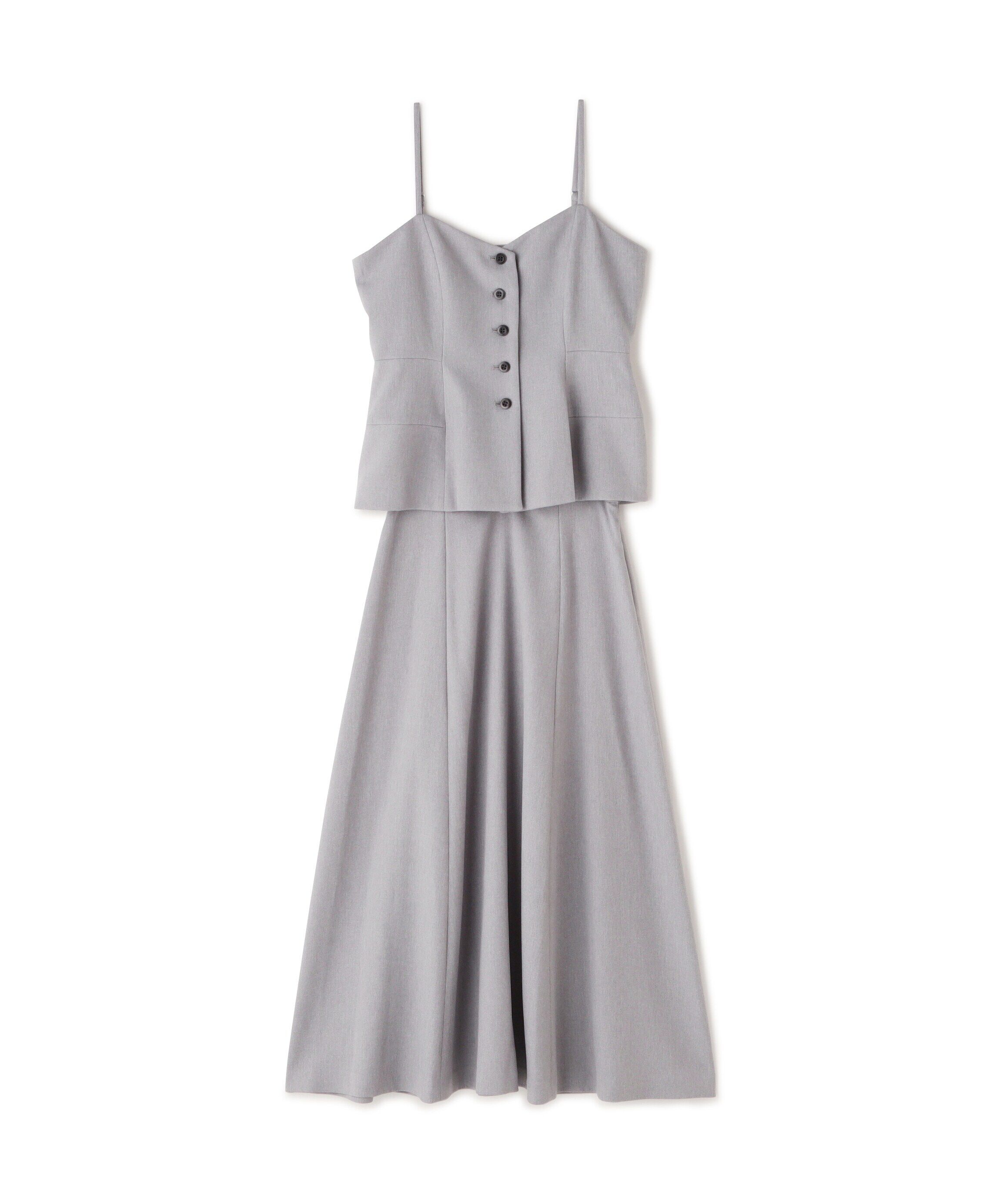  「キャミビスチェ＆フレアスカート」|ワンピース|