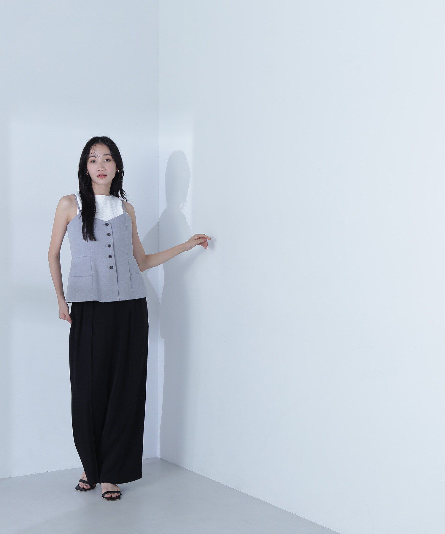  「キャミビスチェ＆フレアスカート」|ワンピース|