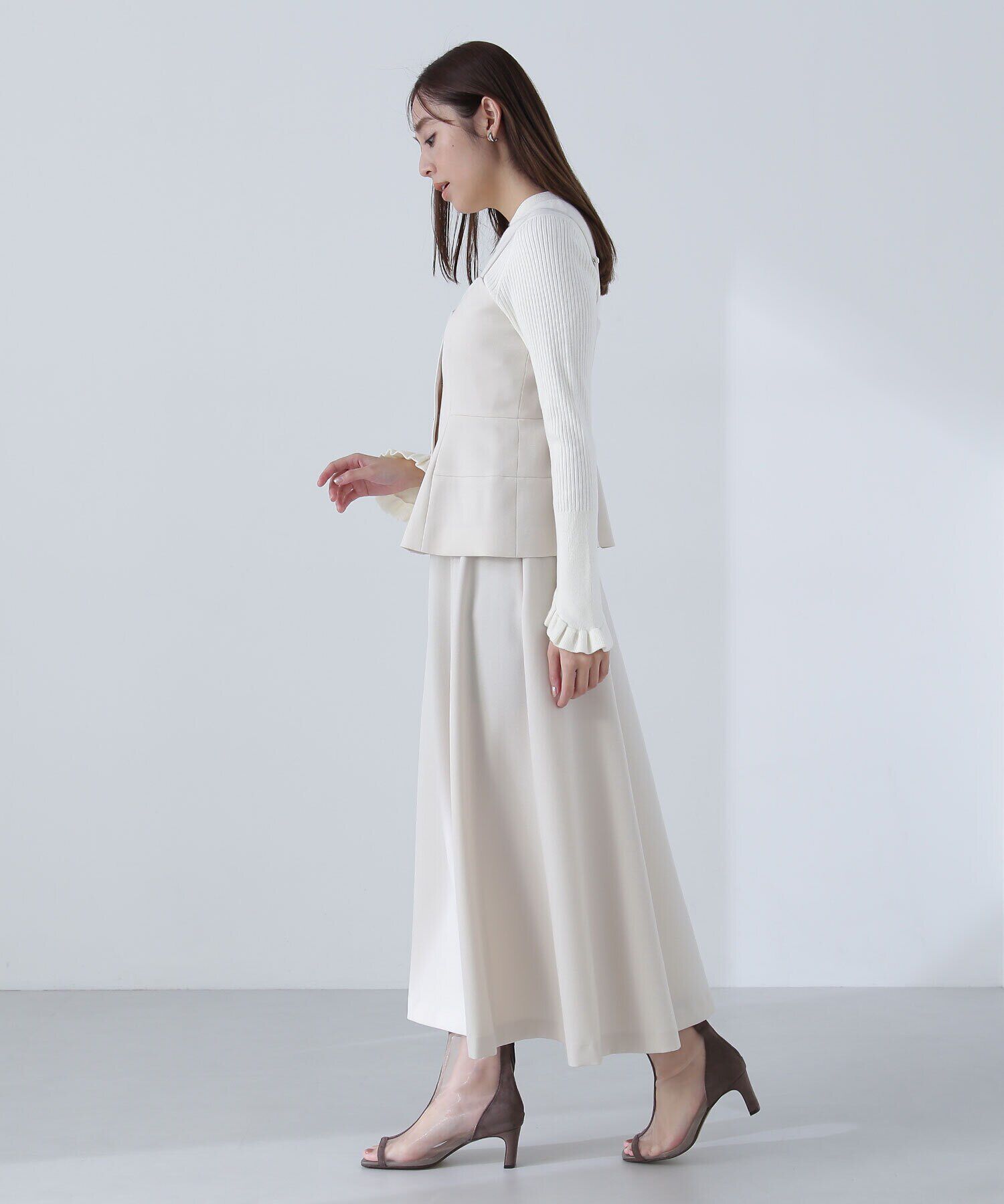  「キャミビスチェ＆フレアスカート」|ワンピース|