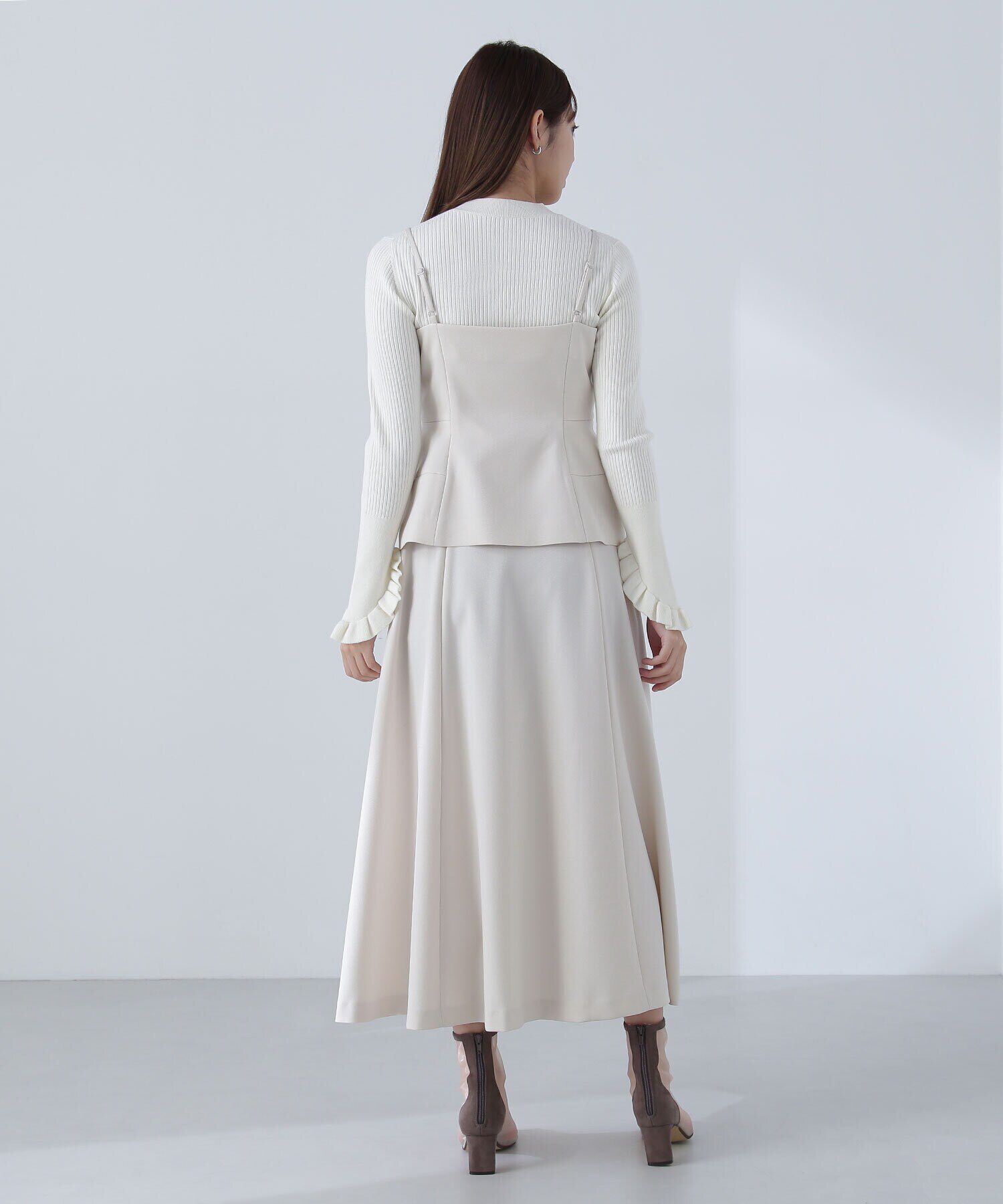  「キャミビスチェ＆フレアスカート」|ワンピース|