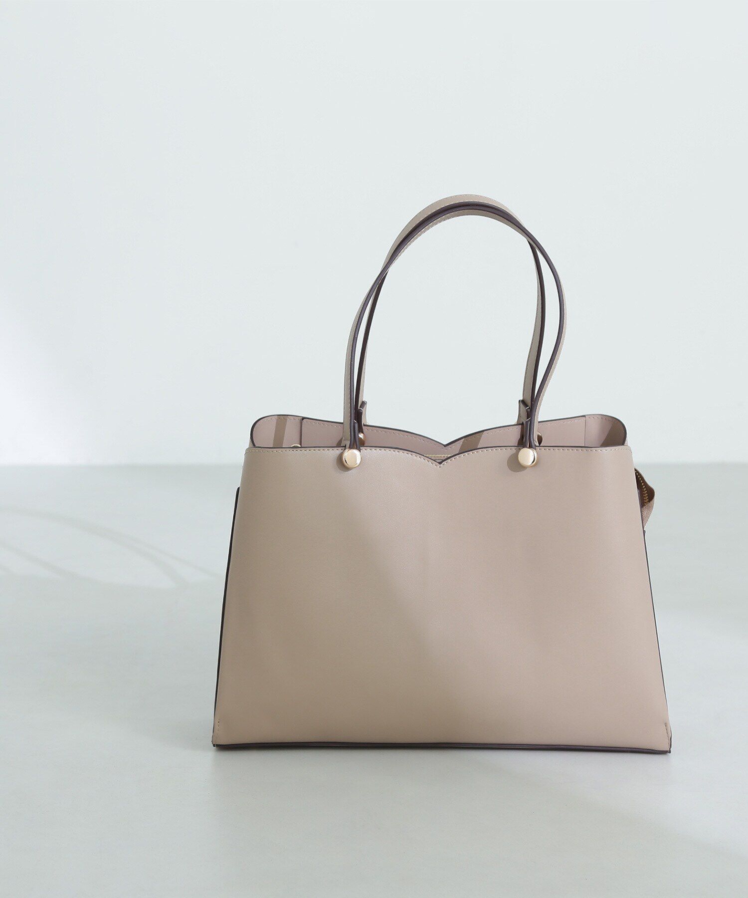  「ハートカットトートバッグ」|トートバッグ|ベージュ