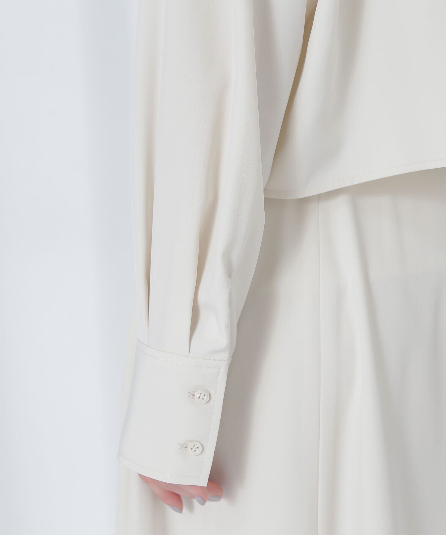  「クロップドシャツ＆フレアスカート」|ワンピース|